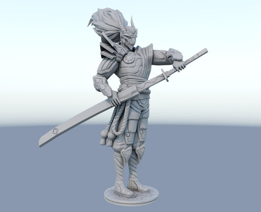 League of Legends Yasuo Blood Moon Figurine -  3D Printed Collectible for Your Gaming Heaven