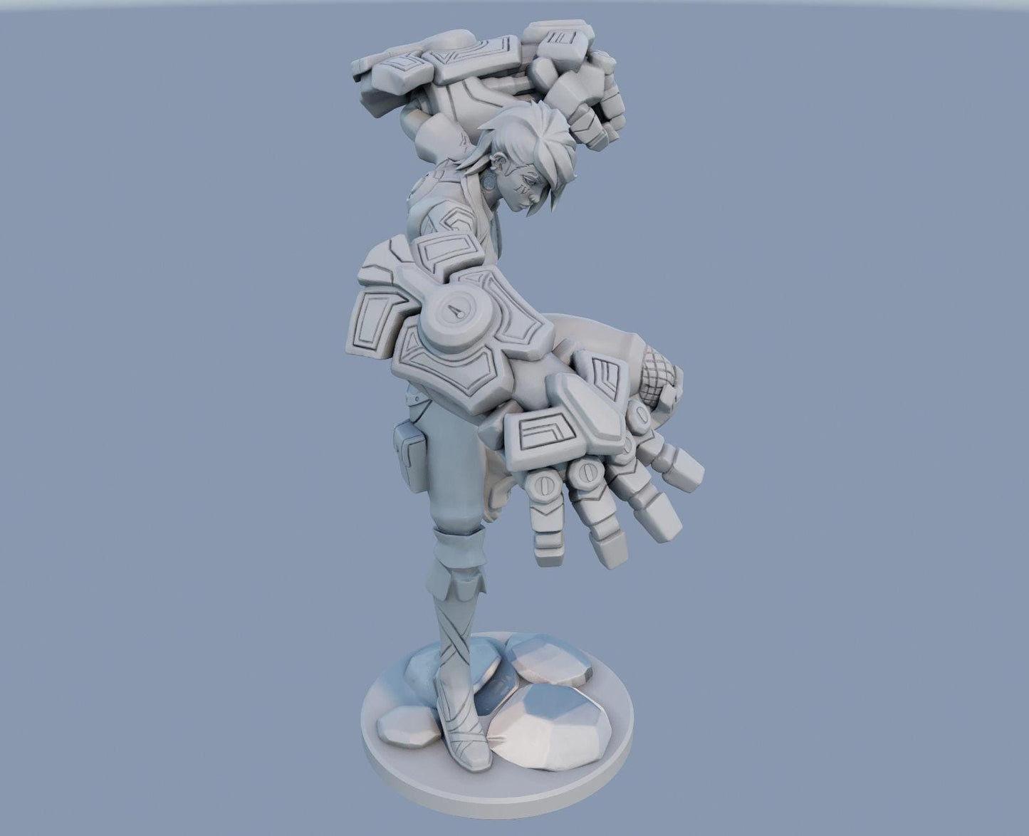 League of Legends Vi Arcane Figurine -  3D Printed Collectible for Your Gaming Heaven