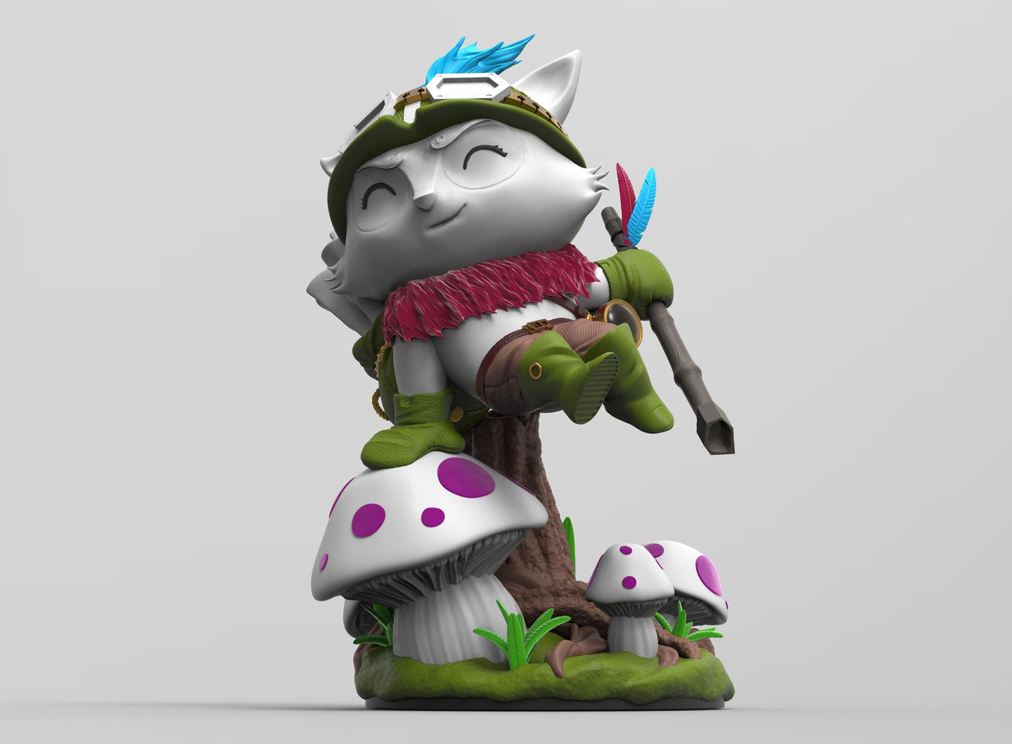 League of Legends  Teemo  Figurine -  3D Printed Collectible for Your Gaming Heaven