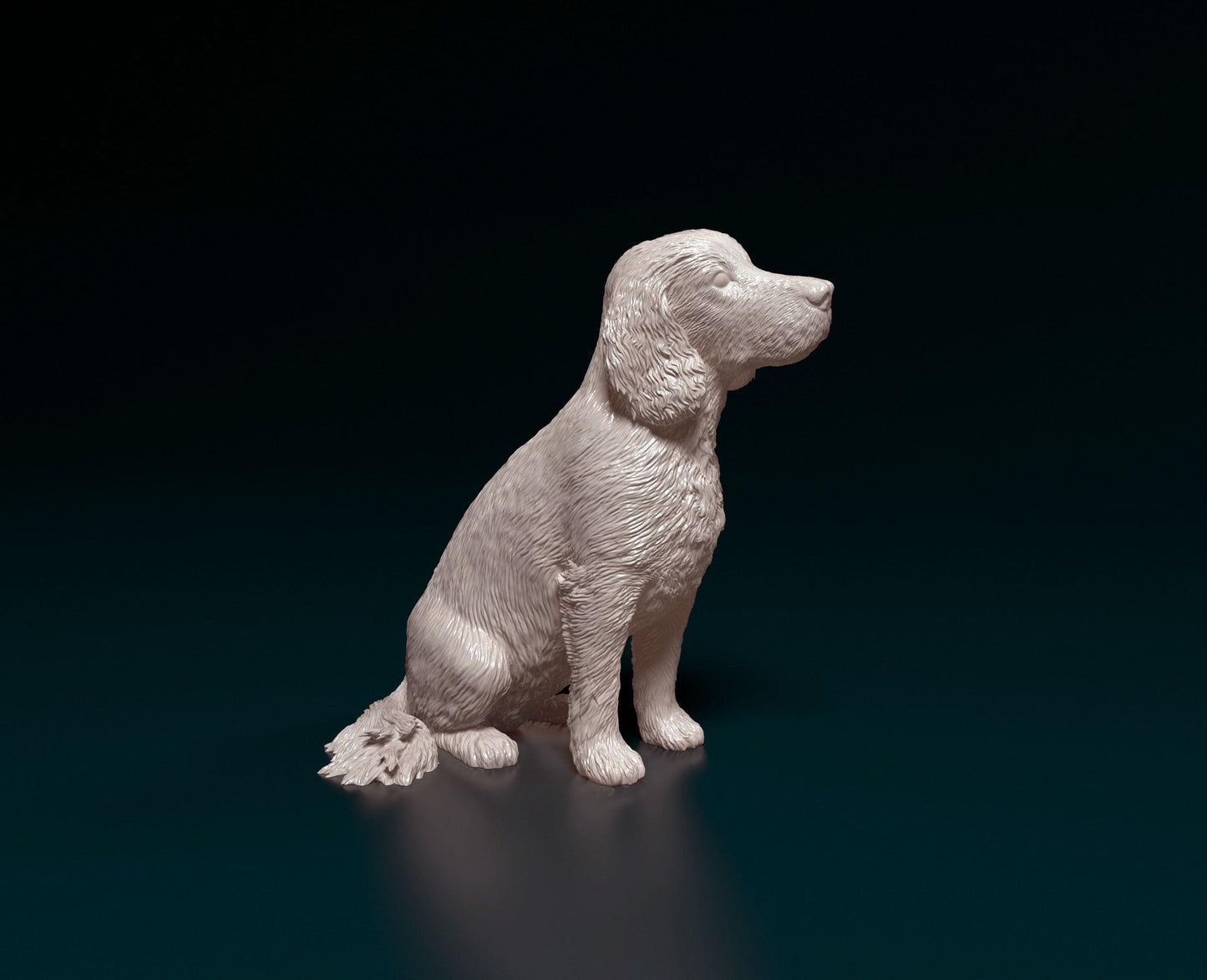 3D Printed English Cocker Spaniel  Figurine -