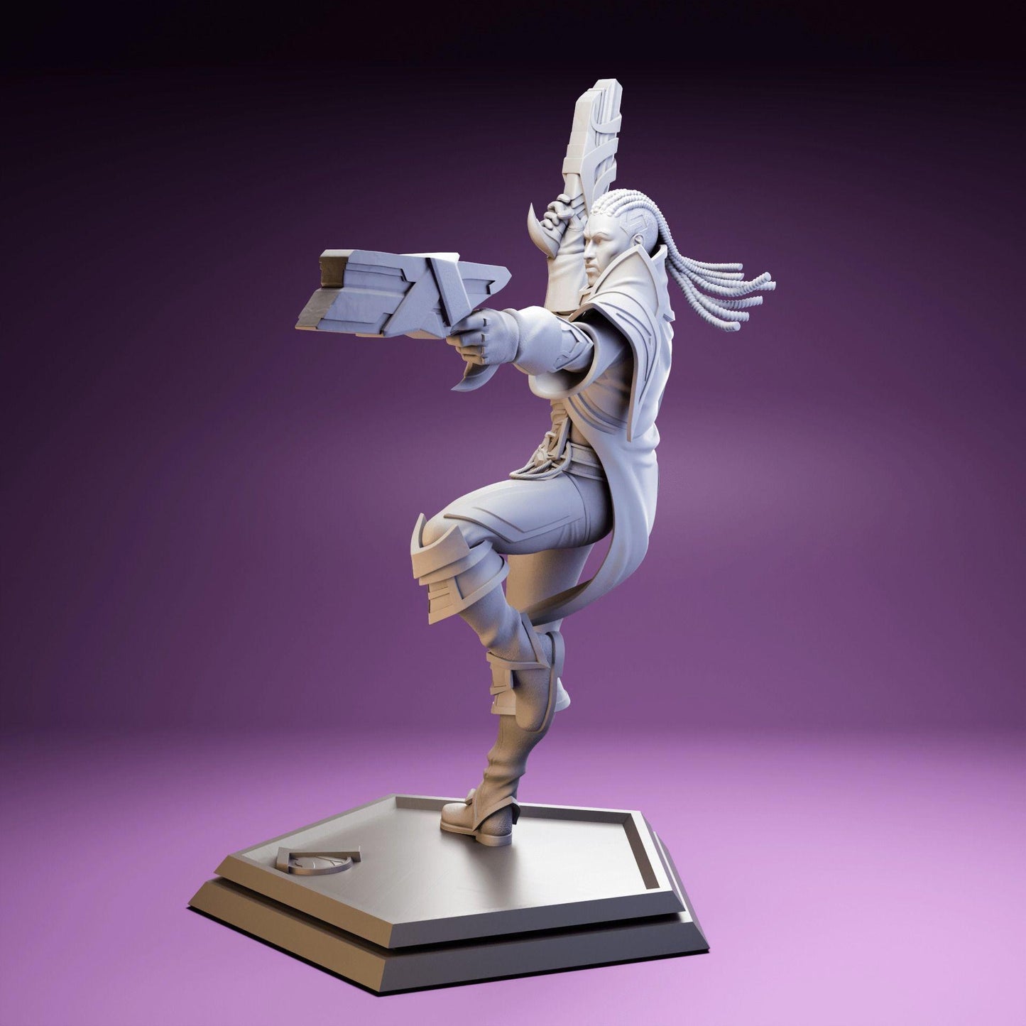 League of Legends  Lucian - The Purifier Figurine -  3D Printed Collectible for Your Gaming Heaven