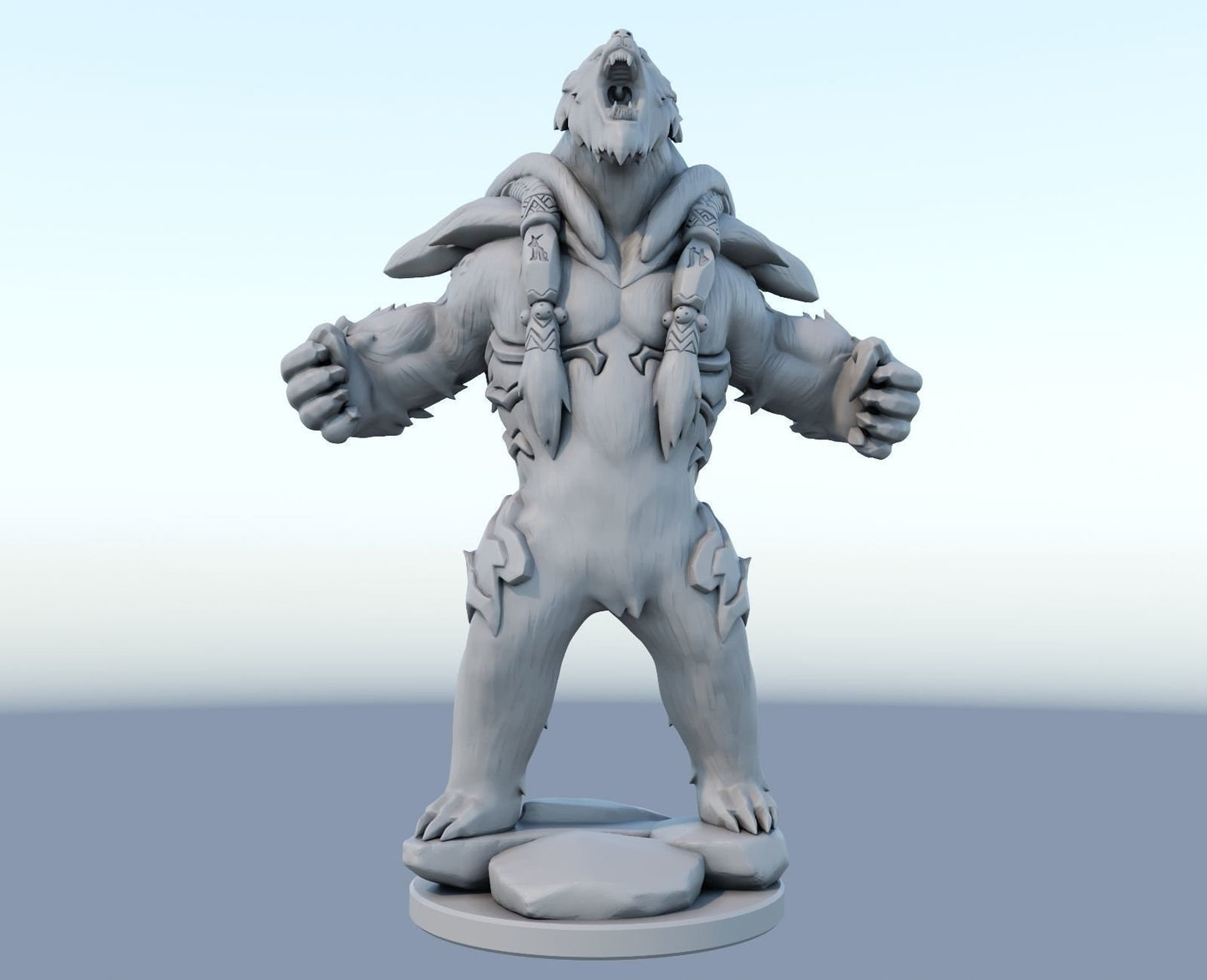 League of Legends Volibear Figurine -  3D Printed Collectible for Your Gaming Heaven