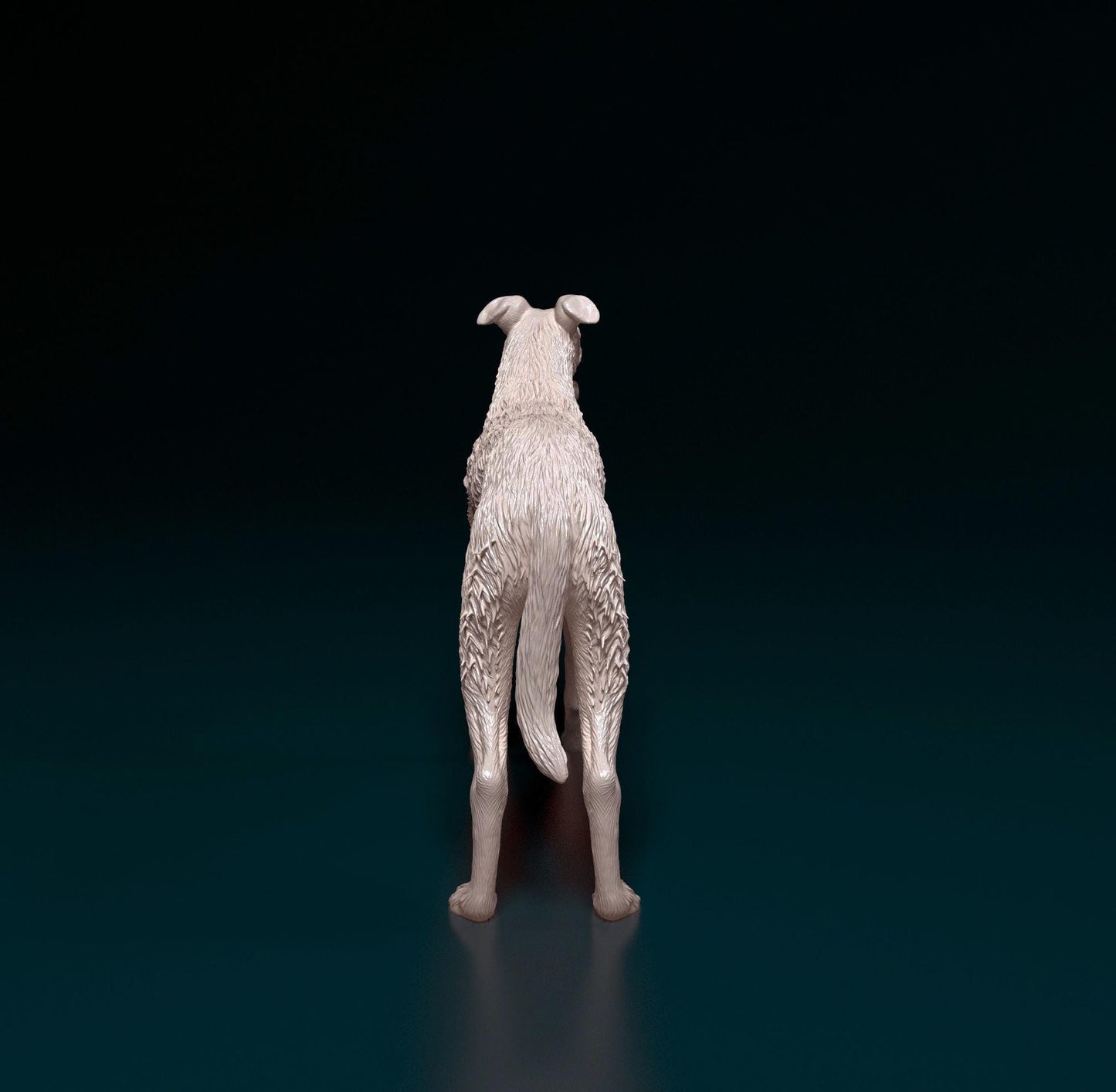 Wirehaired Greyhound Figurine | 3D Printed Dog Statue | Realistic Greyhound Sculpture | Dog Lover Gift | Free Worldwide Shipping