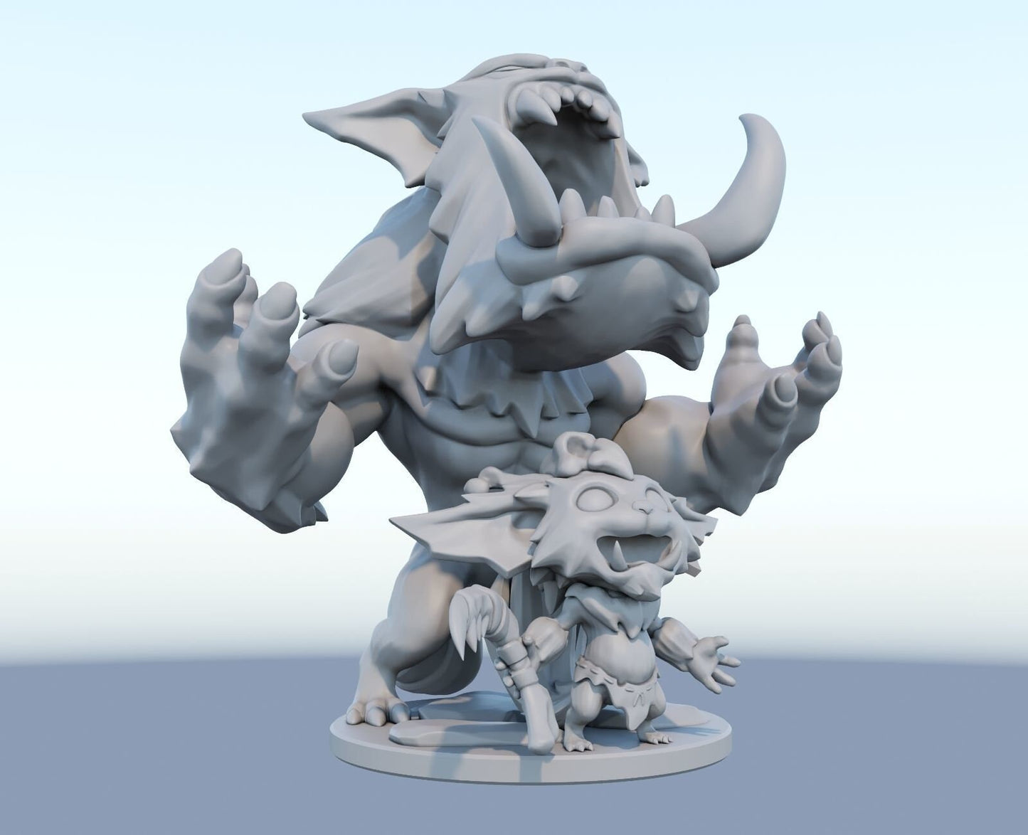League of Legends Gnar Figurine -  3D Printed Collectible for Your Gaming Heaven