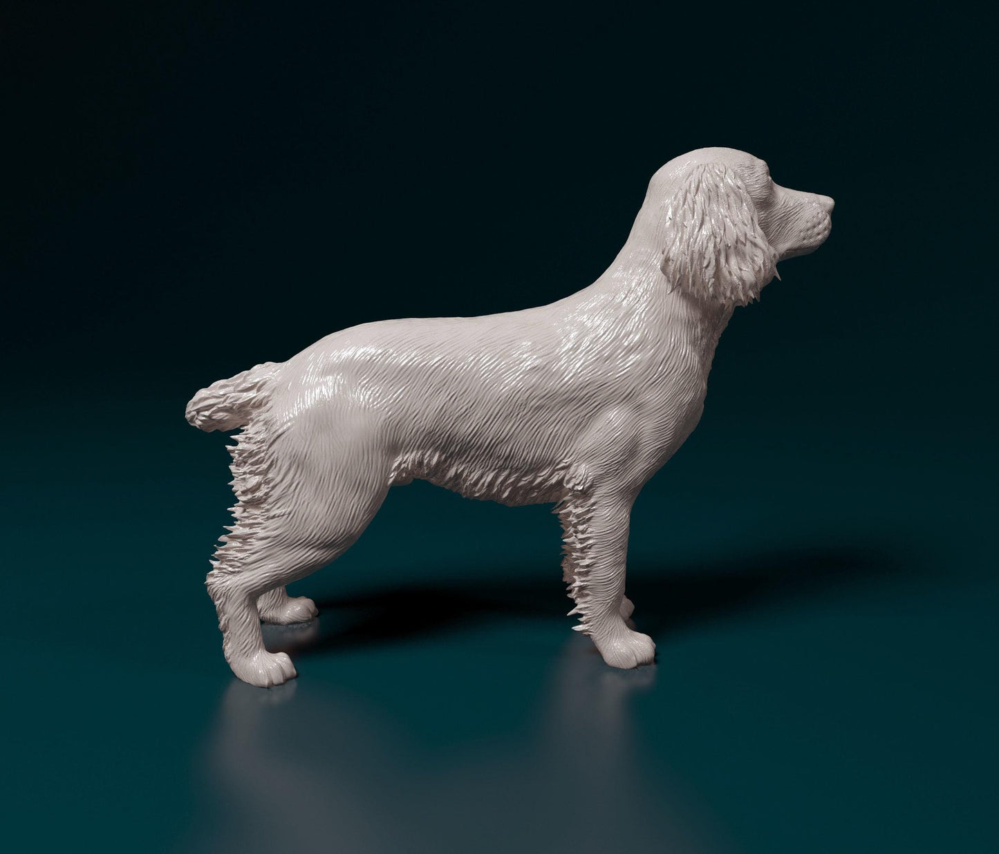 3D Printed  English Springer spaniel Dog  Figurine -