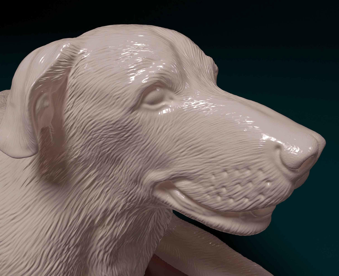3D Printed Labrador Dog Figurine -