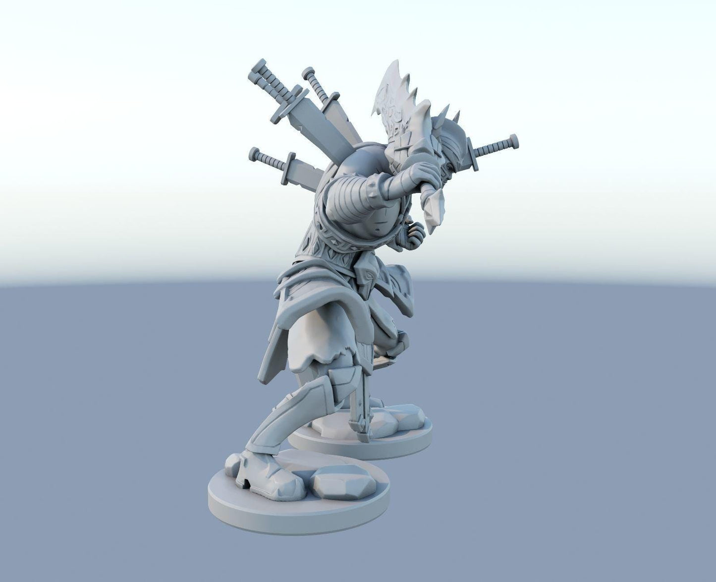 League of Legends Tryndamere Figure | 3D Printed Barbarian Model | Gaming Desk Decor | Gamer Gift | Collectible Statue