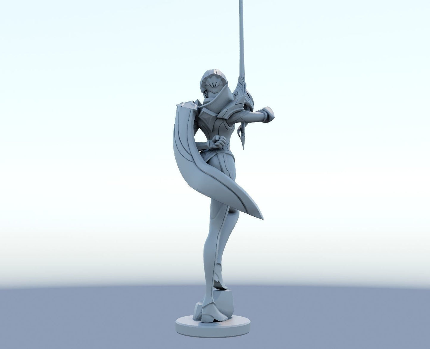 League of Legends Fioara Figurine -  3D Printed Collectible for Your Gaming Heaven