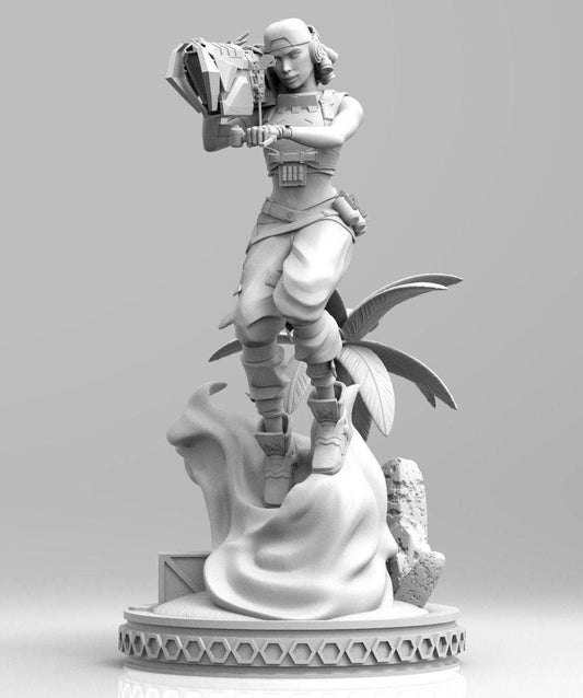 Valorant Raze Figurine  -  3D Printed Collectible for Your Gaming Heaven