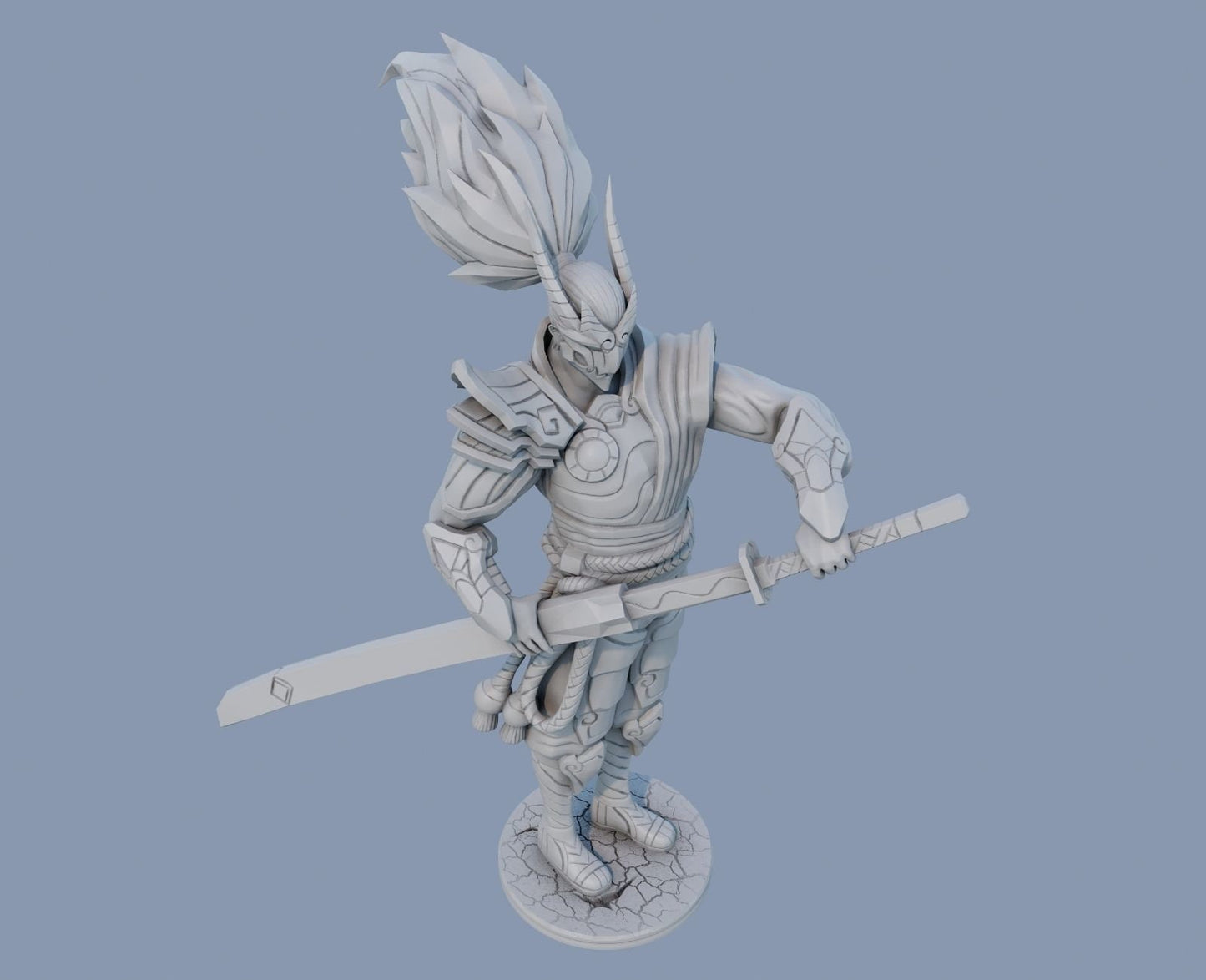 League of Legends Yasuo Blood Moon Figurine -  3D Printed Collectible for Your Gaming Heaven