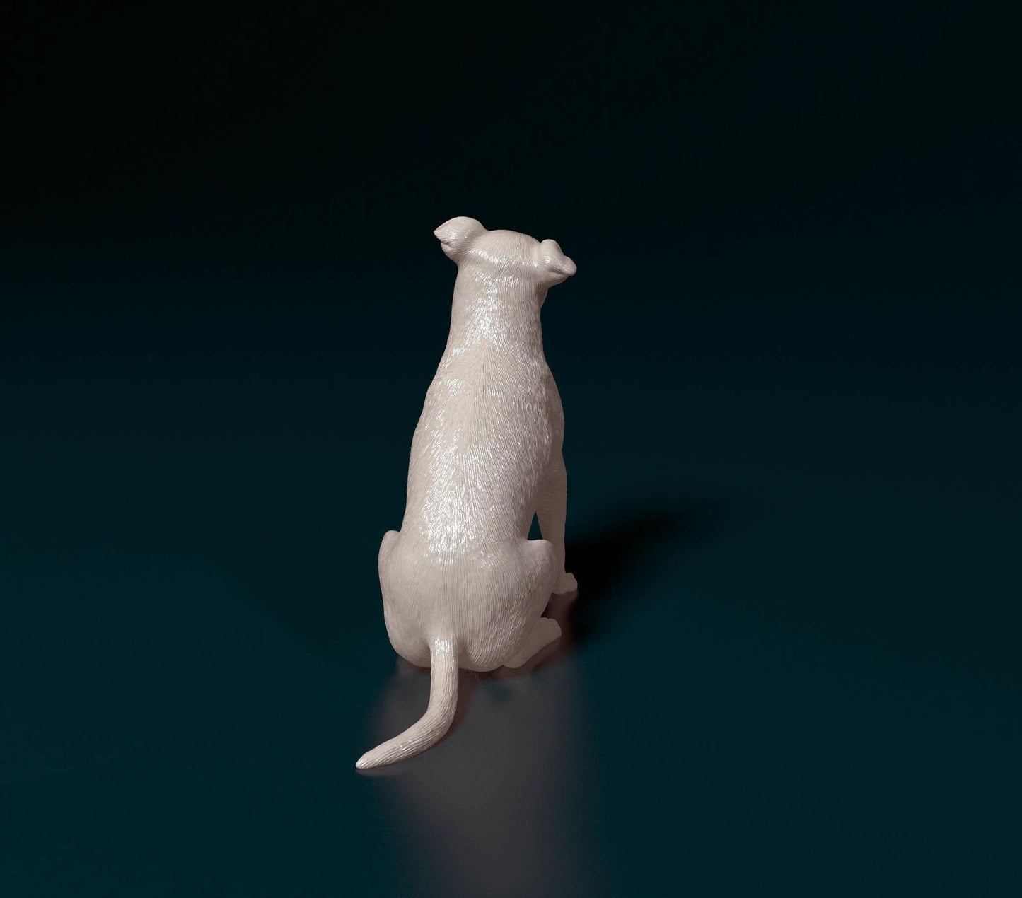 3D Printed Pitbull 06 Dog Figurine -