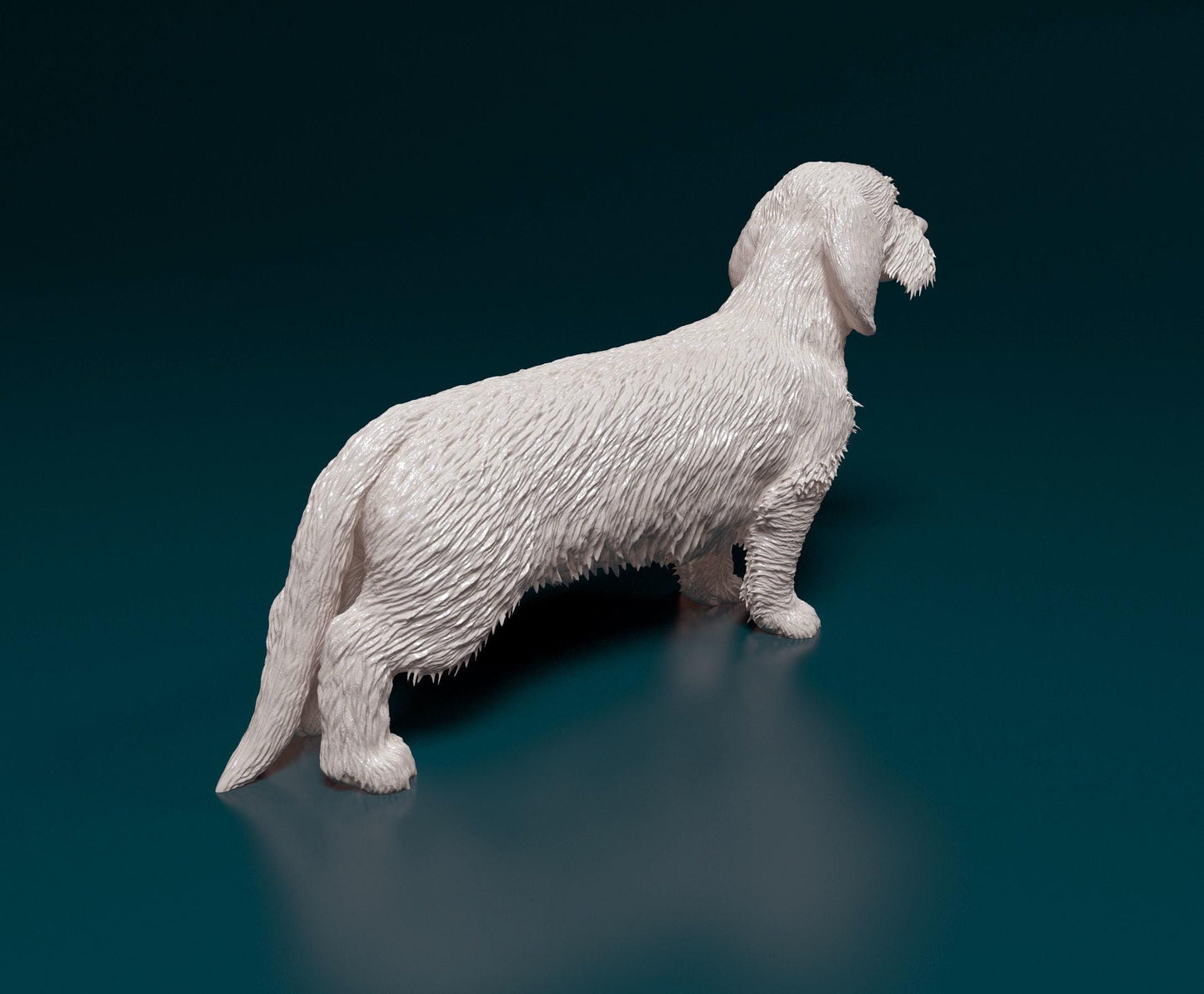 Dachshund Wire-haired Dog Figurine - 3D Printed