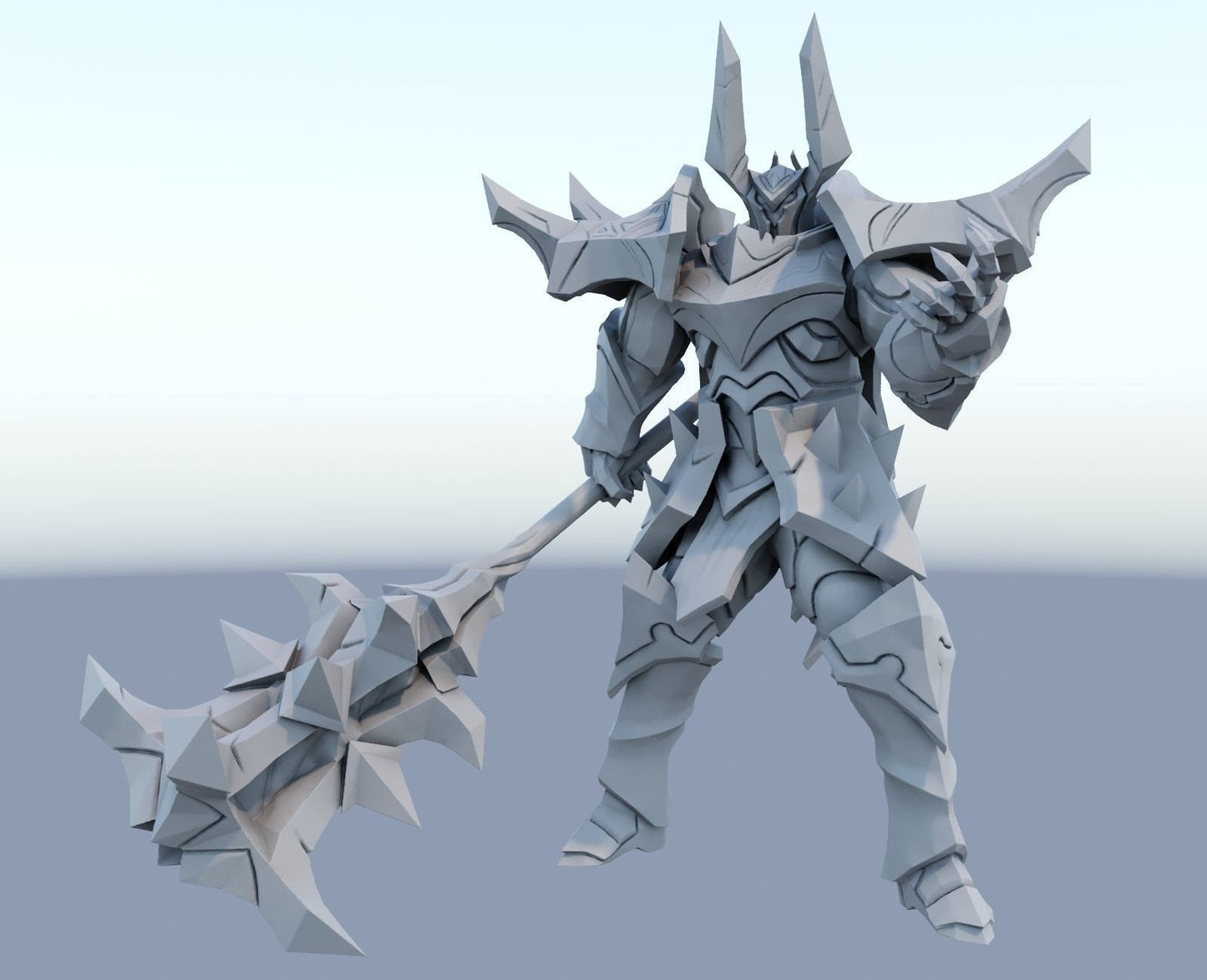 League of Legends Mordekaiser Figurine -  3D Printed Collectible for Your Gaming Heaven