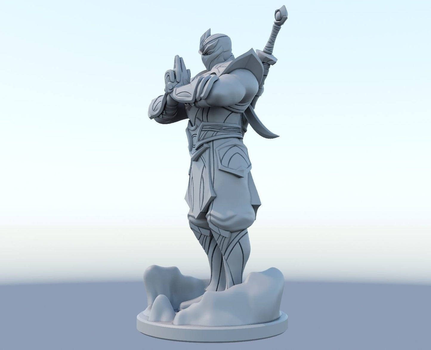 League of Legends Shen Figurine -  3D Printed Collectible for Your Gaming Heaven