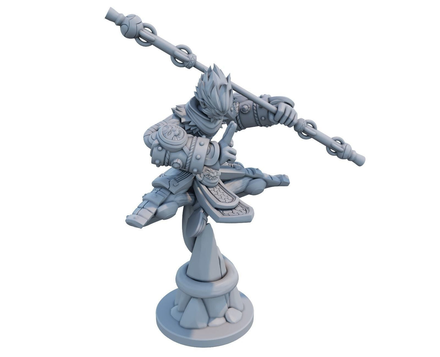 League of Legends  Wukong  Figurine -  3D Printed Collectible for Your Gaming Heaven
