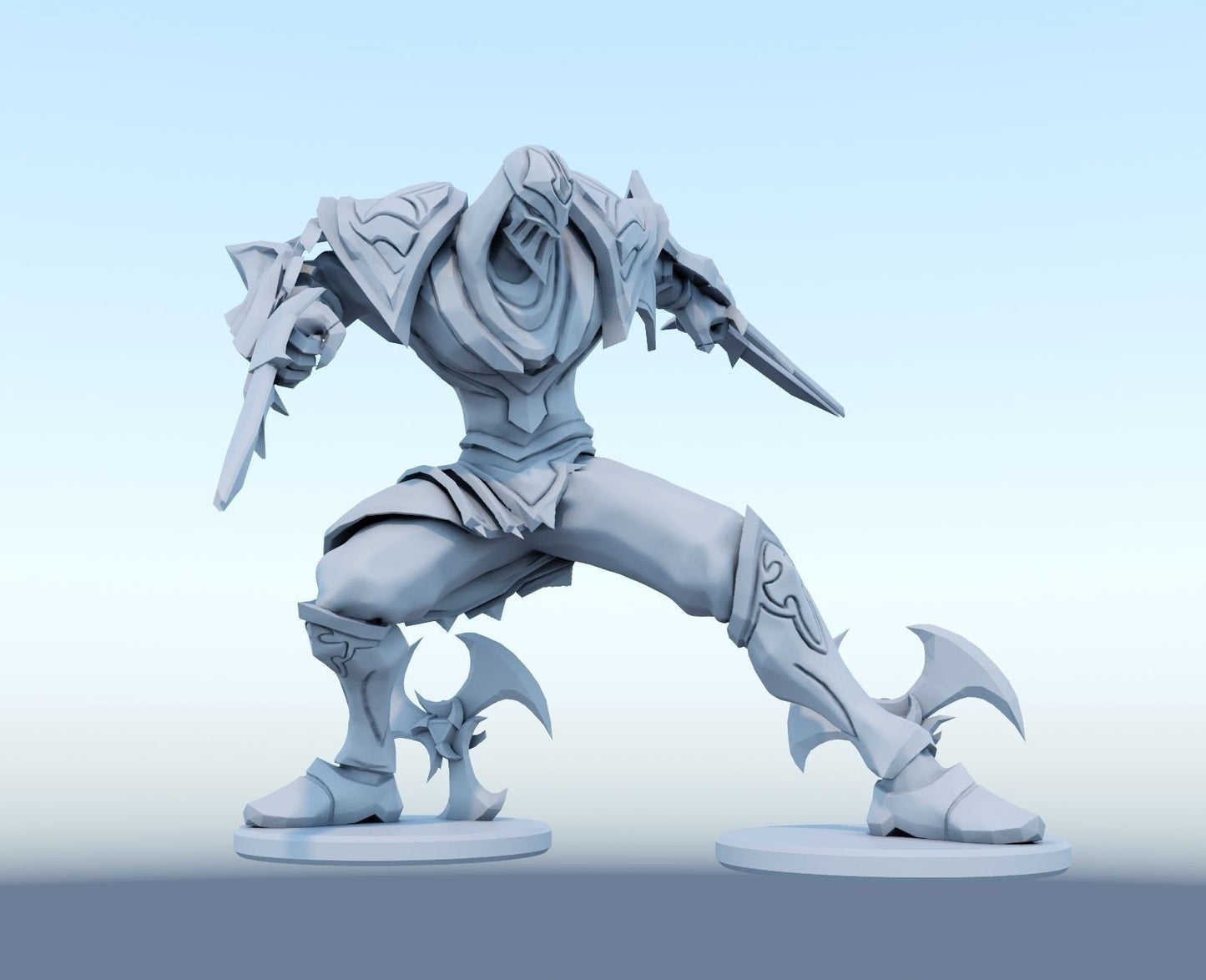 League of Legends  Zed Figurine -  3D Printed Collectible for Your Gaming Heaven