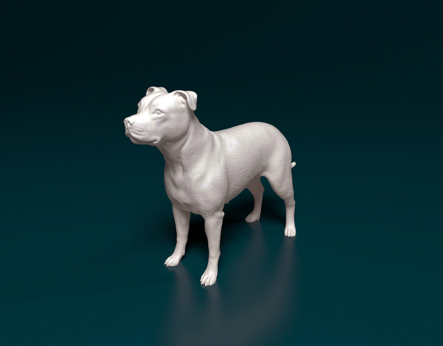 3D Printed Pitbull dog  Figurine -