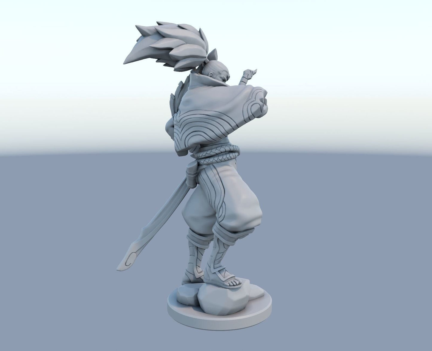 League of Legends  Yasuo Figurine -  3D Printed Collectible for Your Gaming Heaven