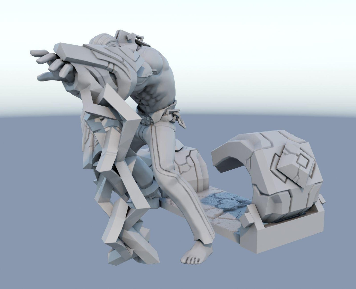 League of Legends Sylas Figure | 3D Printed Chain Mage Model | Gaming Desk Decor | Gamer Gift | Collectible Statue | Unpainted for DIY Paint