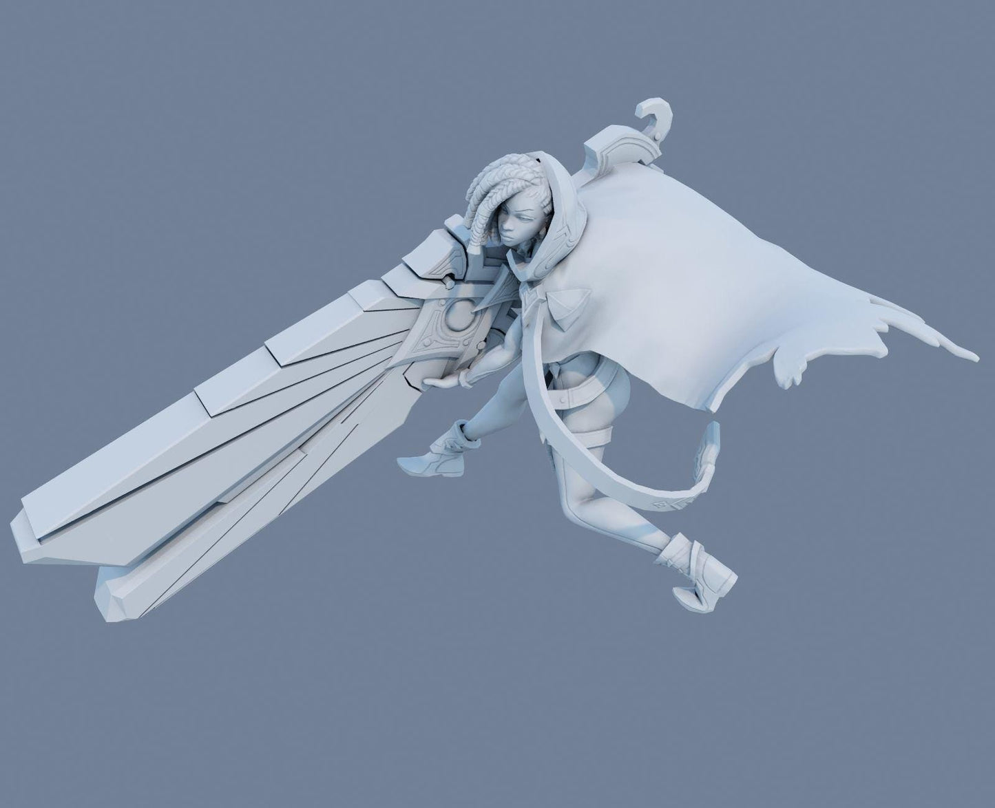 League of Legends  Senna Figurine -  3D Printed Collectible for Your Gaming Heaven