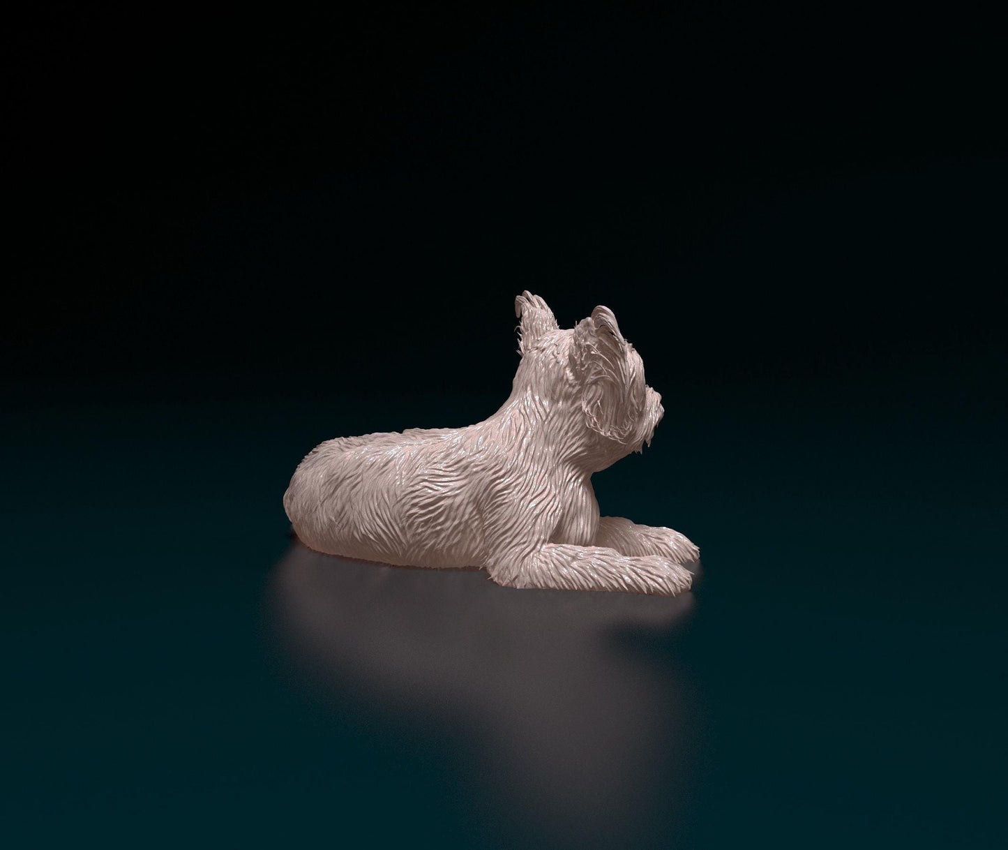 Yorkshire Terrier Figurine | 3D Printed Yorkie Dog Statue | Miniature Dog Lover Gift | Cute Pet Memorial | Desk or Shelf Decor