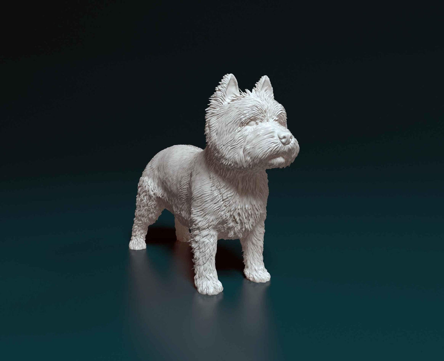 West highland white terrier Dog Figurine - 3D Printed