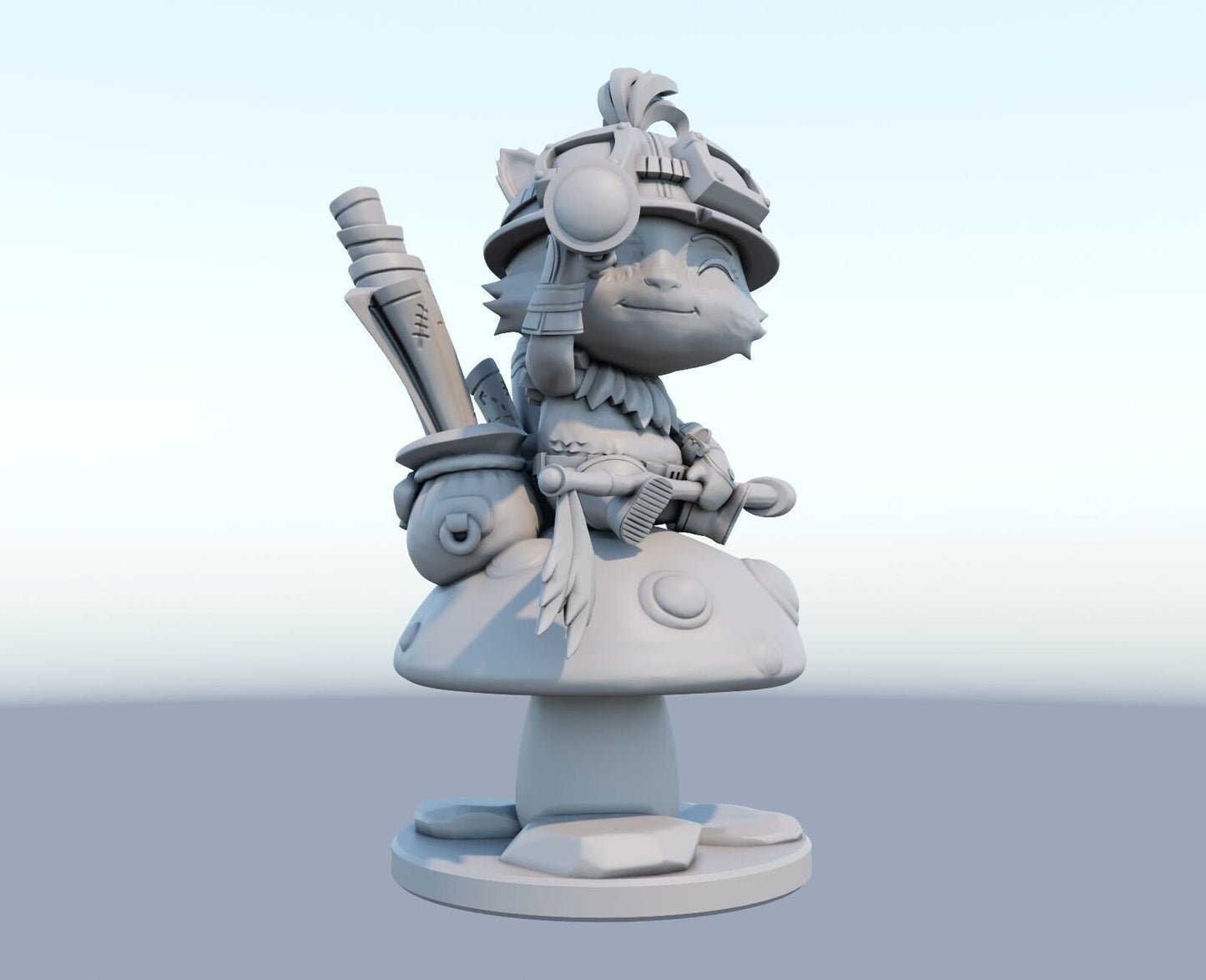 League of Legends Teemo Figure | 3D Printed Chibi Model | Gaming Desk Decor | Gamer Gift | Collectible Statue