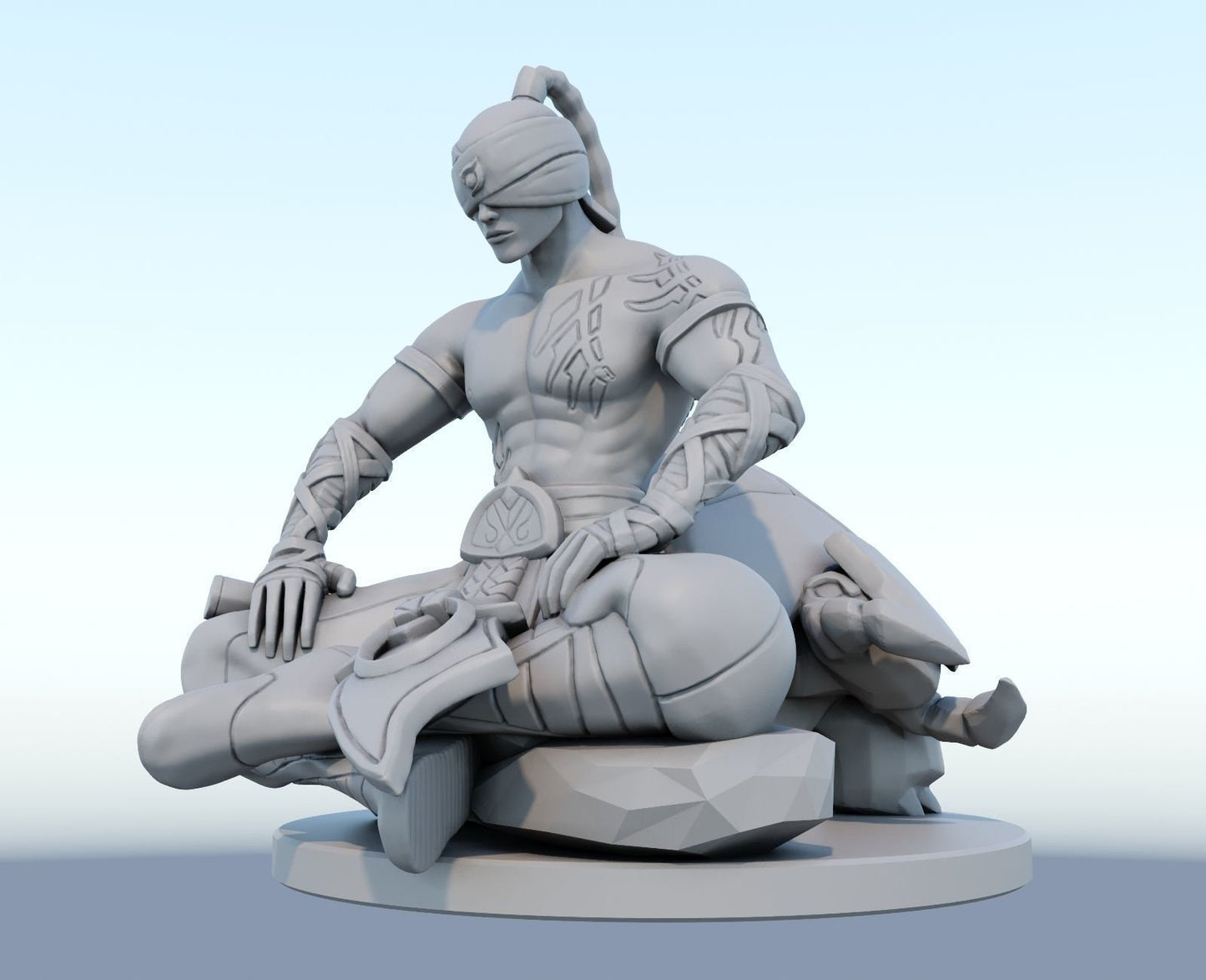 League of Legends  Lee sin  Figurine -  3D Printed Collectible for Your Gaming Heaven