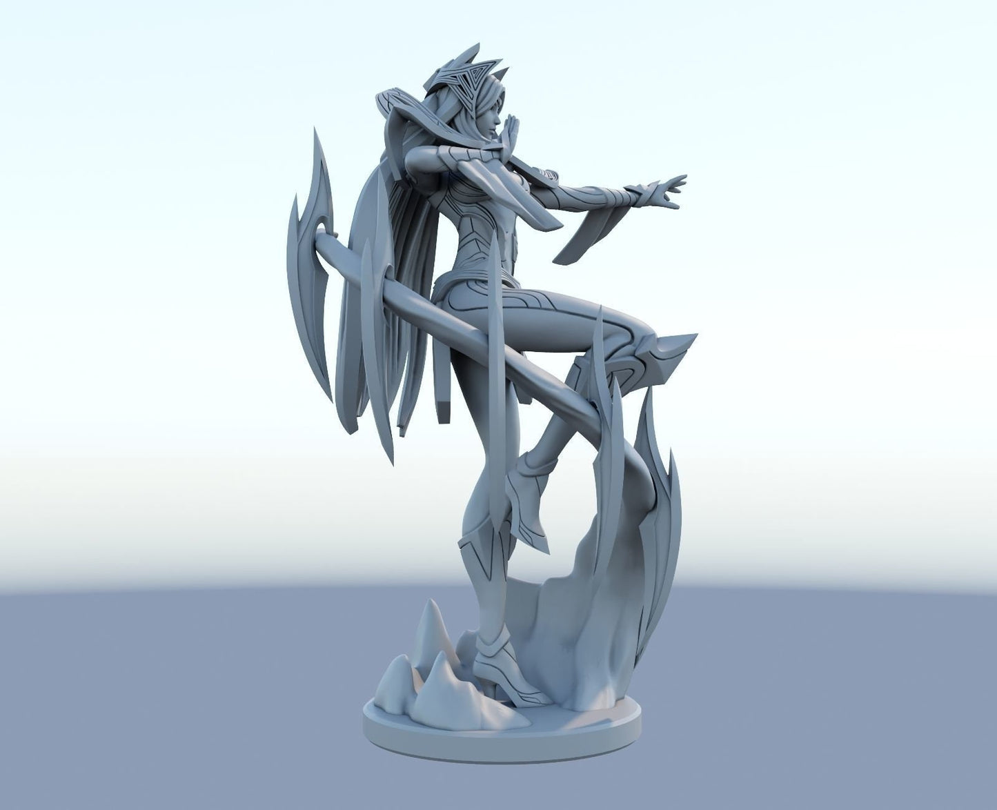 League of Legends  Irelia  Figurine -  3D Printed Collectible for Your Gaming Heaven