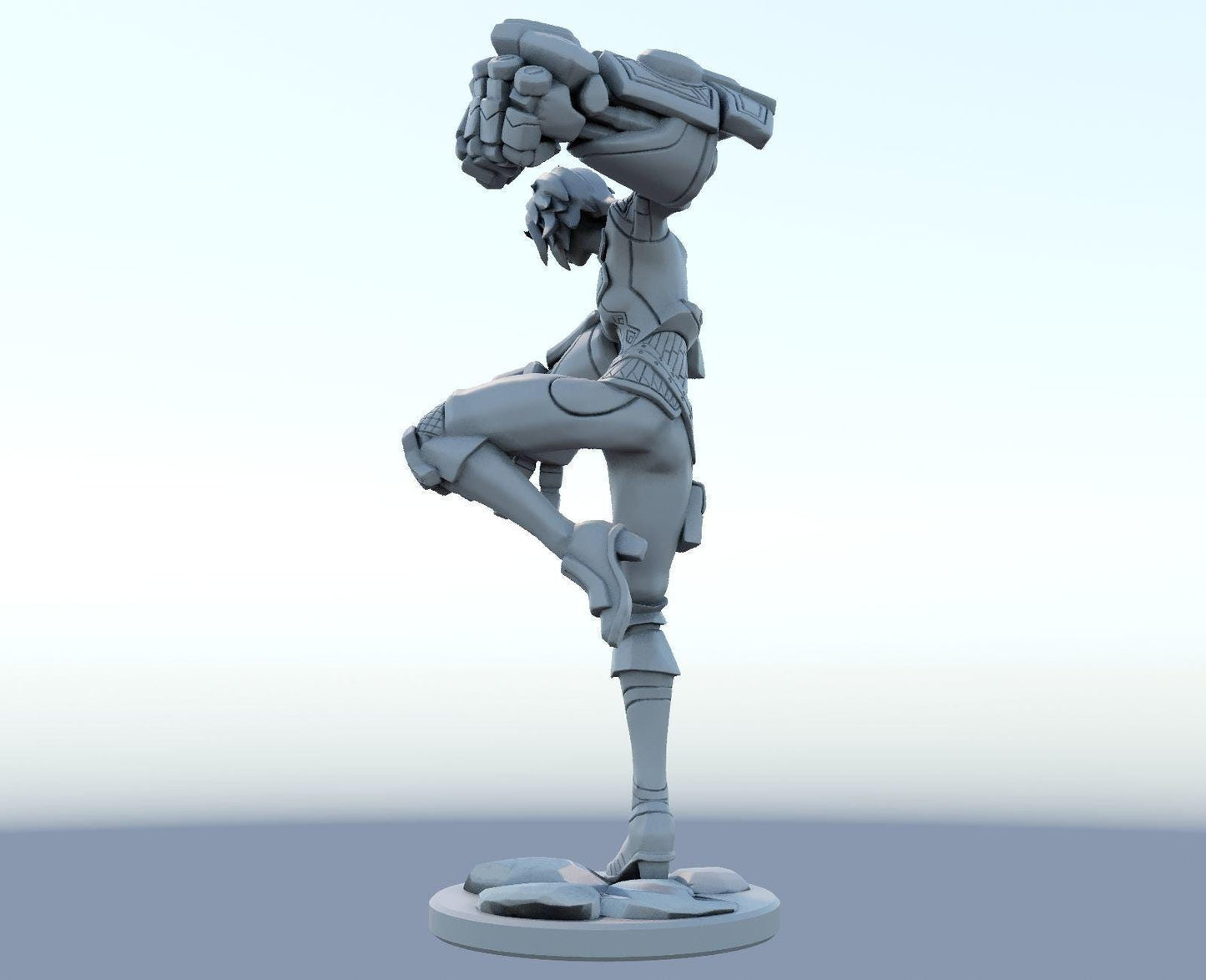 League of Legends Vi Arcane Figurine -  3D Printed Collectible for Your Gaming Heaven