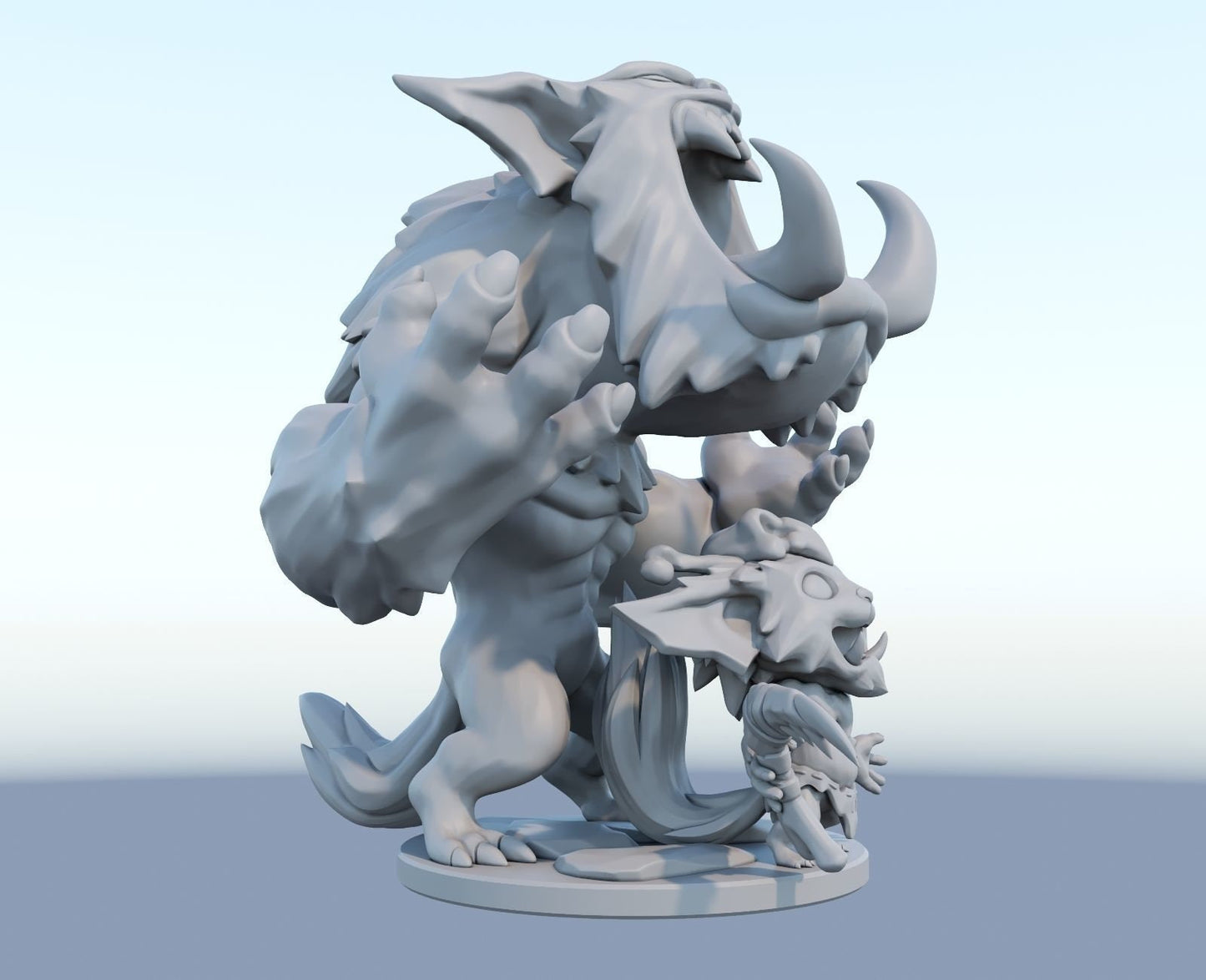 League of Legends Gnar Figurine -  3D Printed Collectible for Your Gaming Heaven