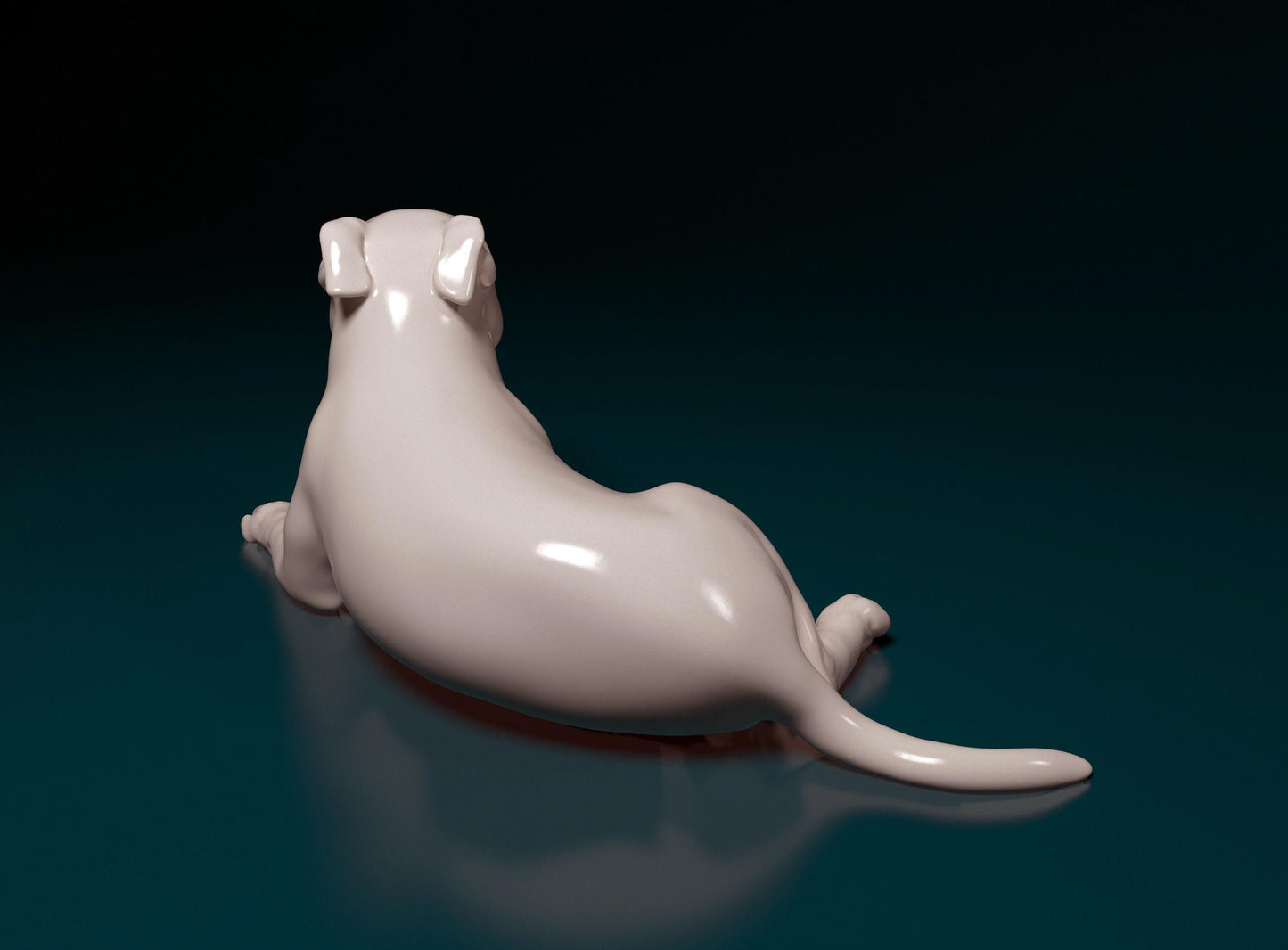 3D Printed  Pitbull Terrier Dog  Figurine -