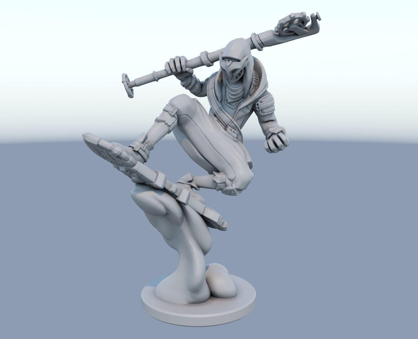 League of Legends  Ekko Firelight Arcane Figurine -  3D Printed Collectible for Your Gaming Heaven