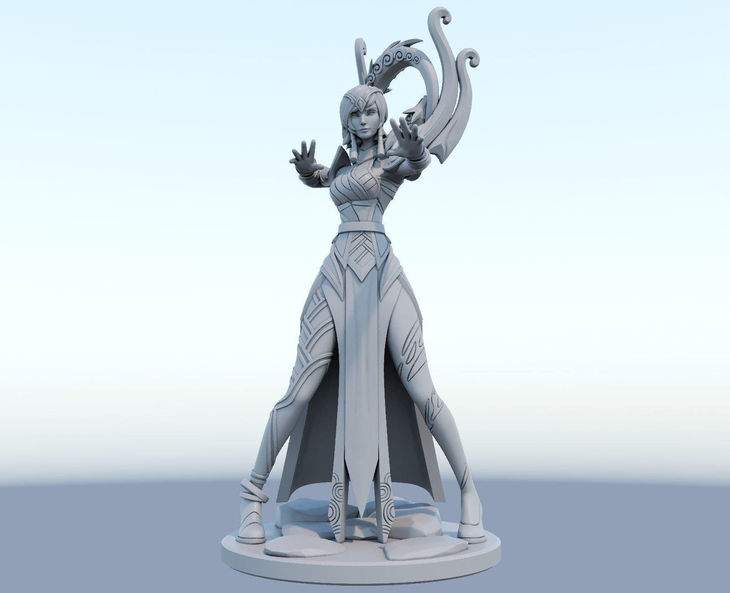 League of Legends  Karma Figurine -  3D Printed Collectible for Your Gaming Heaven