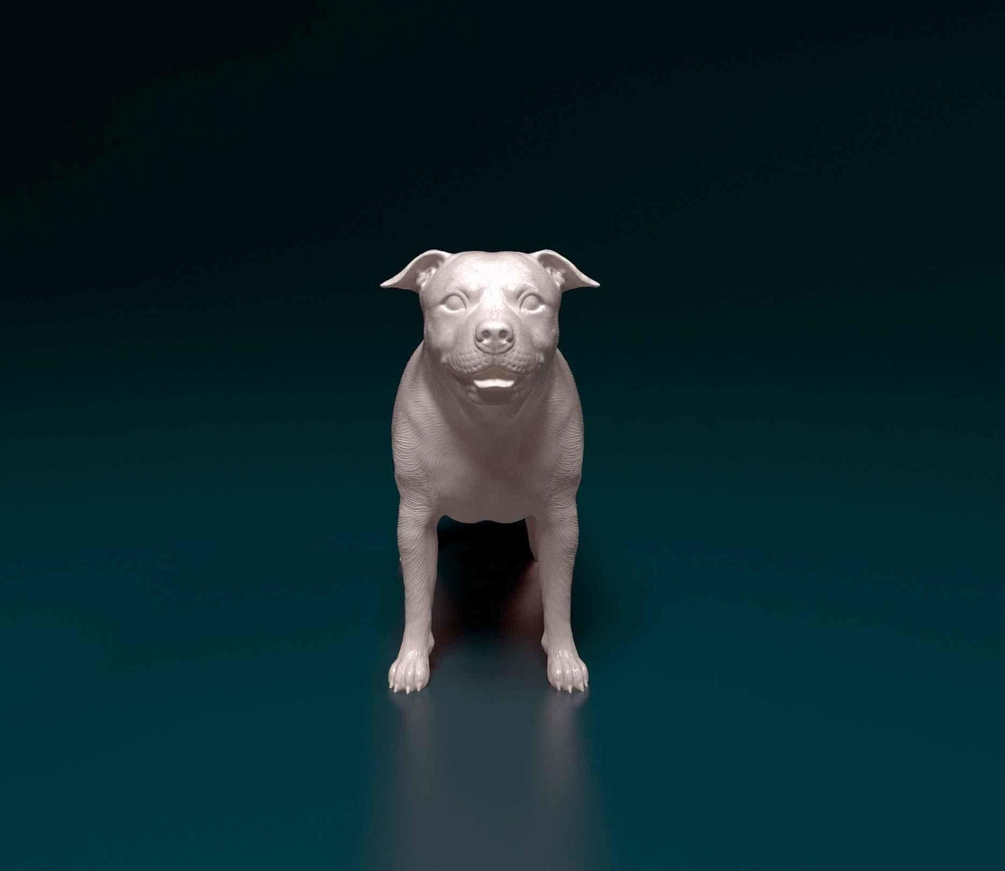 3D Printed Staffordshire bull terrier  Figurine -