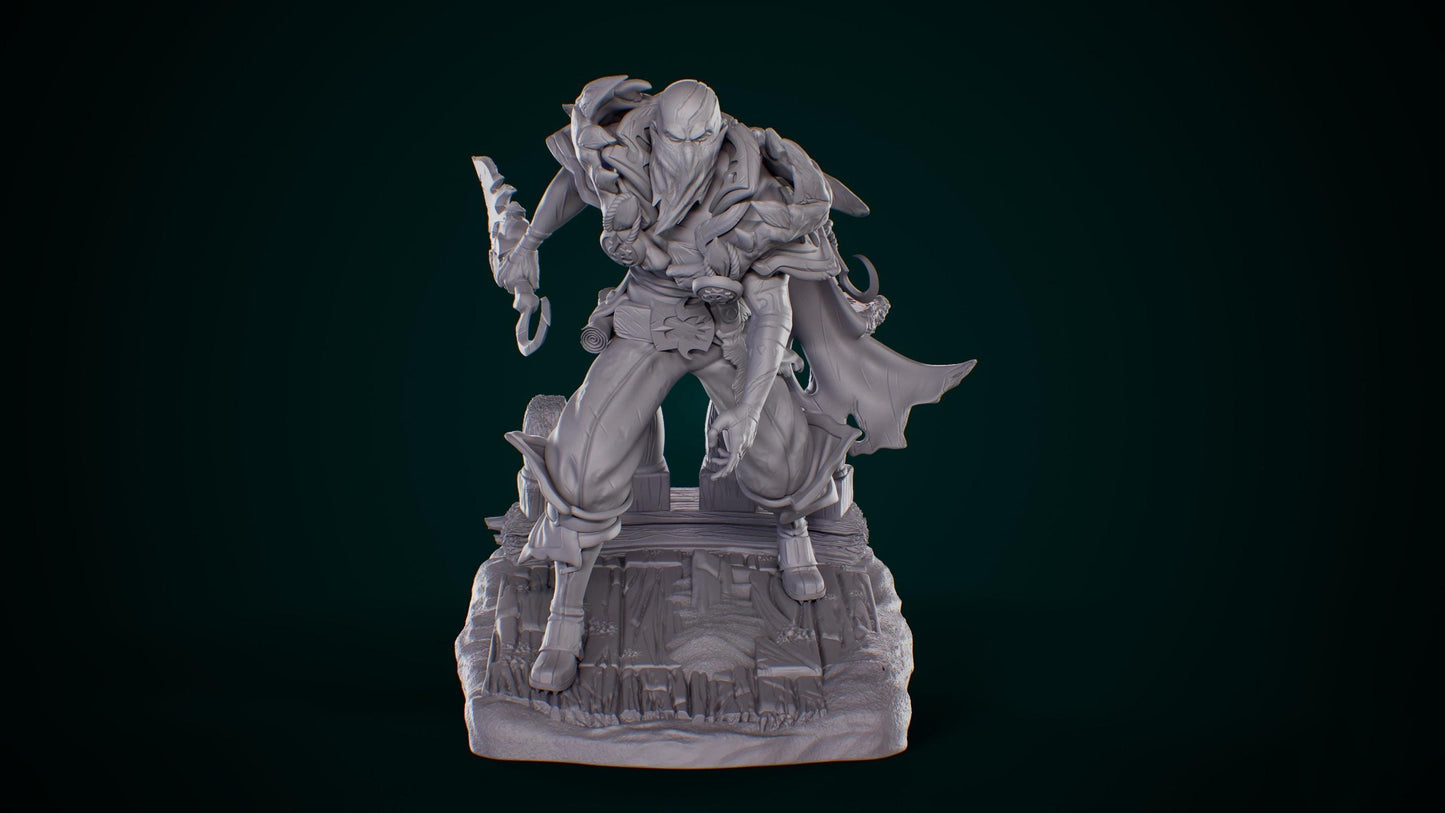 League of Legends - Pyke 3D Printed Figurine –  Unpainted Fan Art Statue – 15cm to 25cm – Gamer Display Model – Free Shipping + Gift