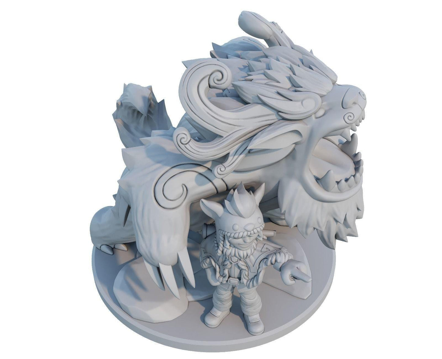 League of Legends Nunu and Willump Figure | 3D Printed Boy and Yeti Model | Gaming Desk Decor | Gamer Gift | Collectible Statue |