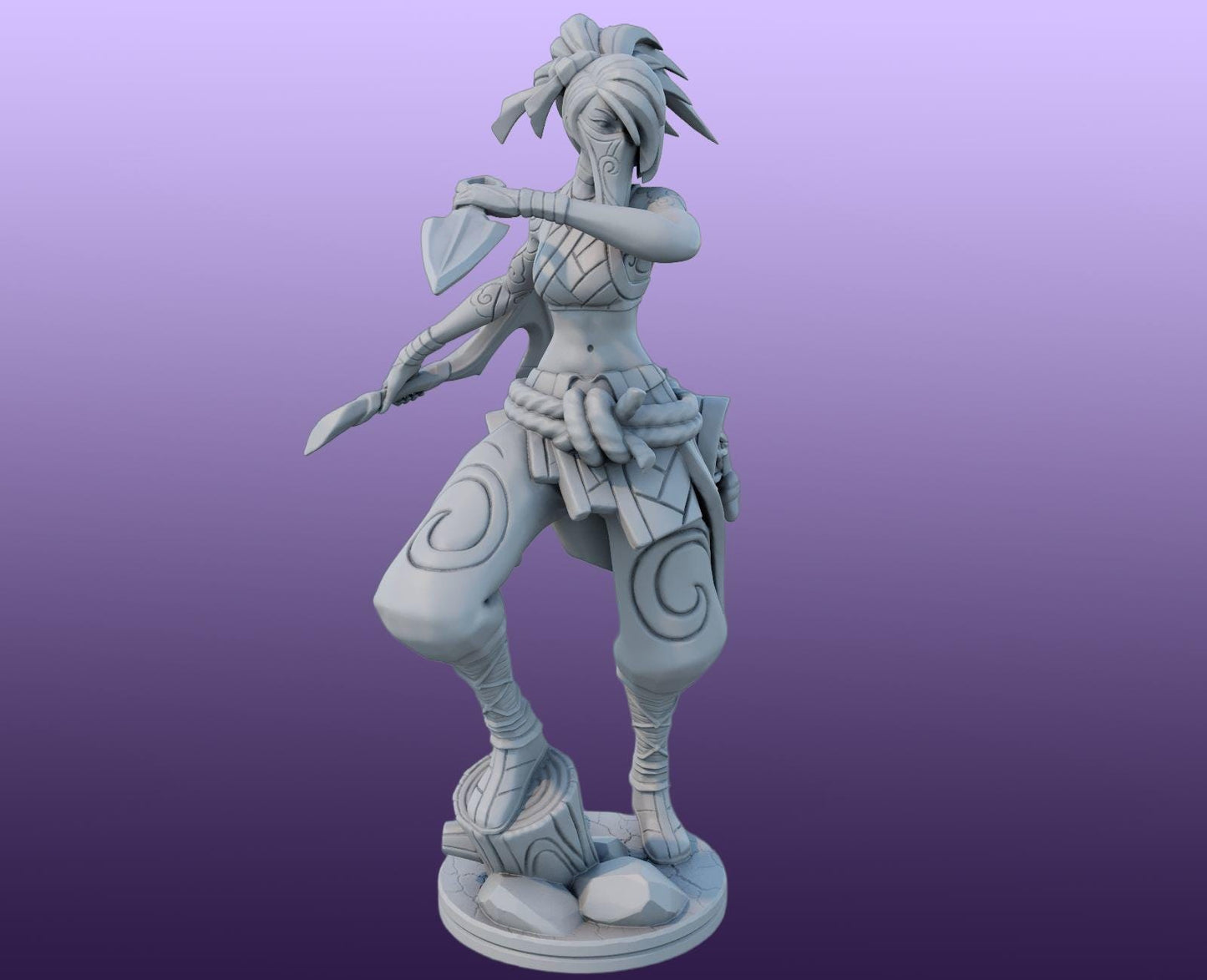 League of Legends Akali Figurine -  3D Printed Collectible for Your Gaming Heaven - Lol