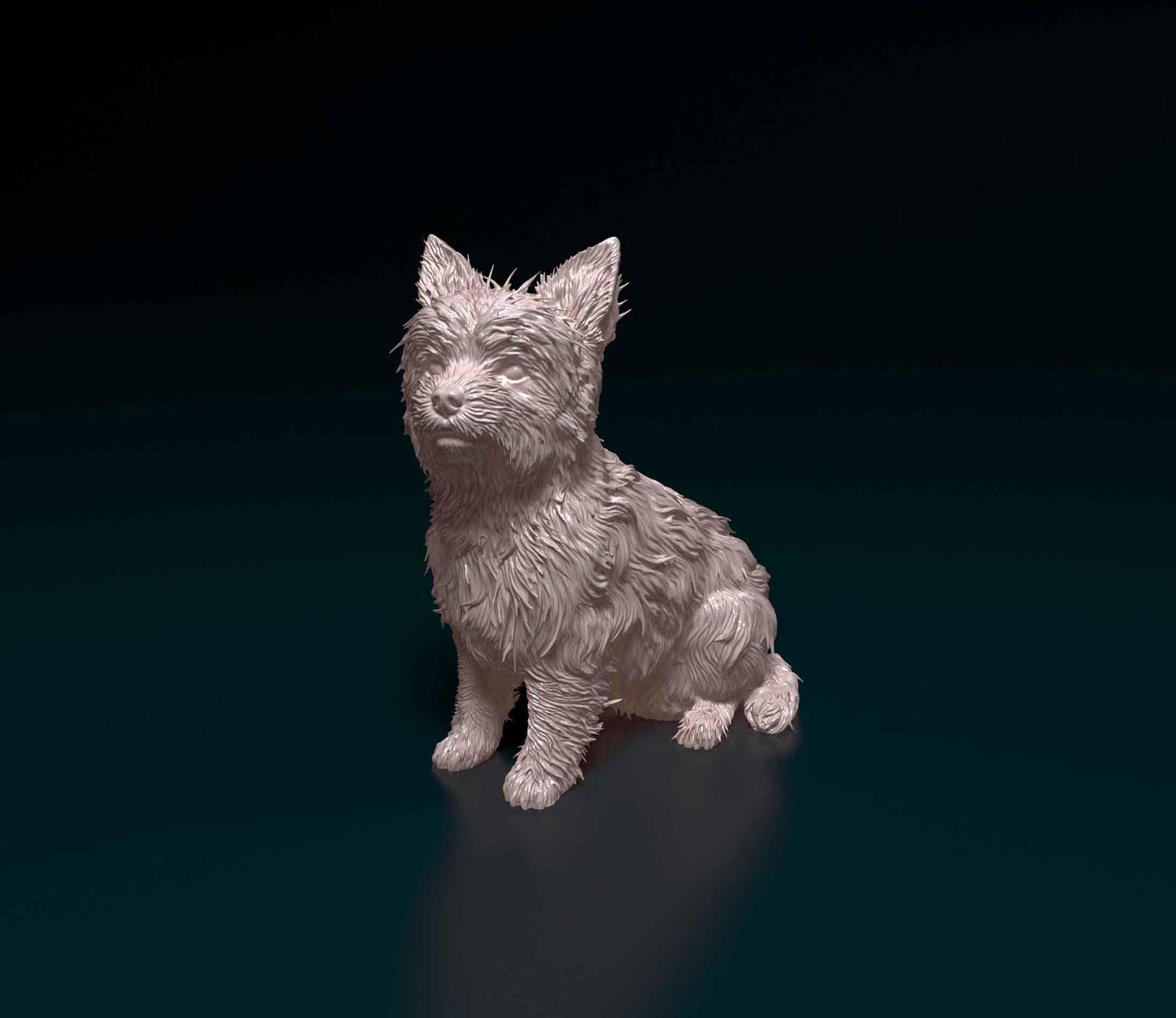 Yorkshire terrier  Dog Figurine - 3D Printed
