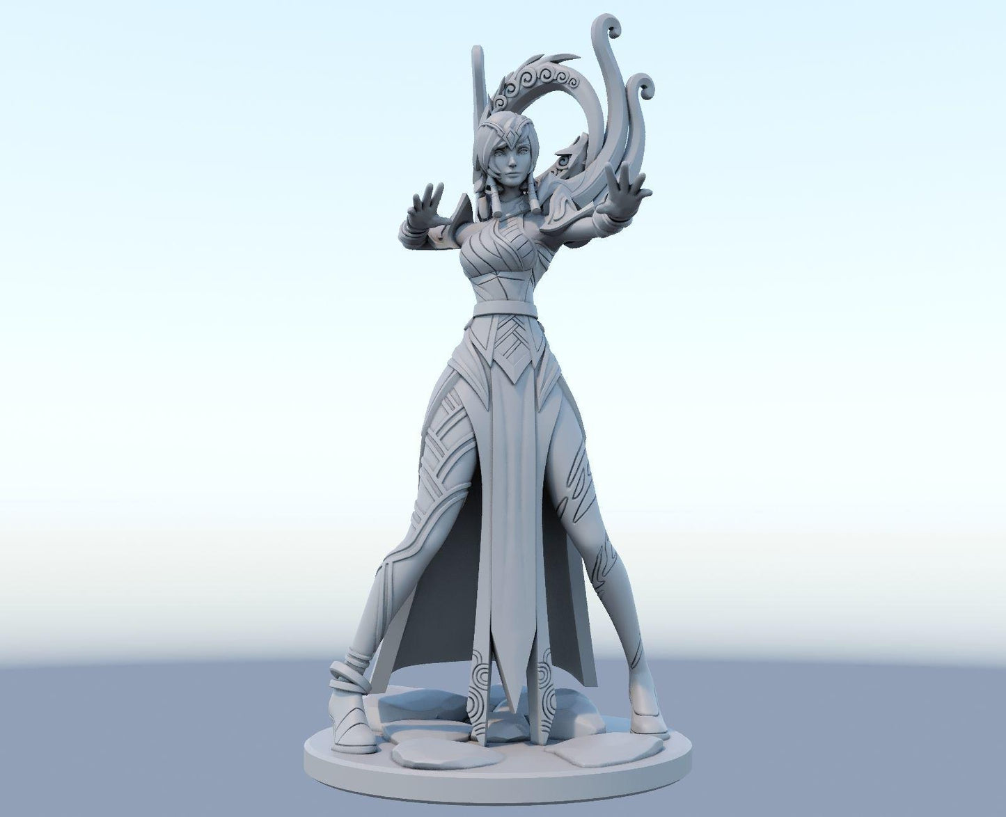 League of Legends  Karma Figurine -  3D Printed Collectible for Your Gaming Heaven