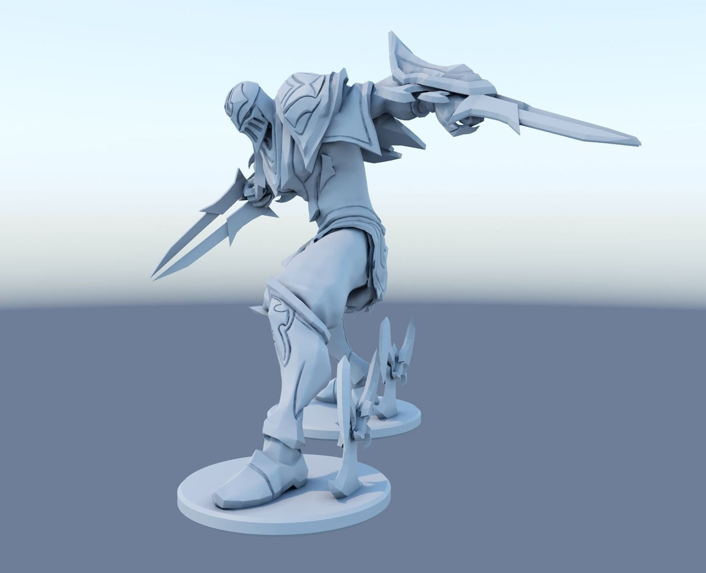 League of Legends  Zed Figurine -  3D Printed Collectible for Your Gaming Heaven