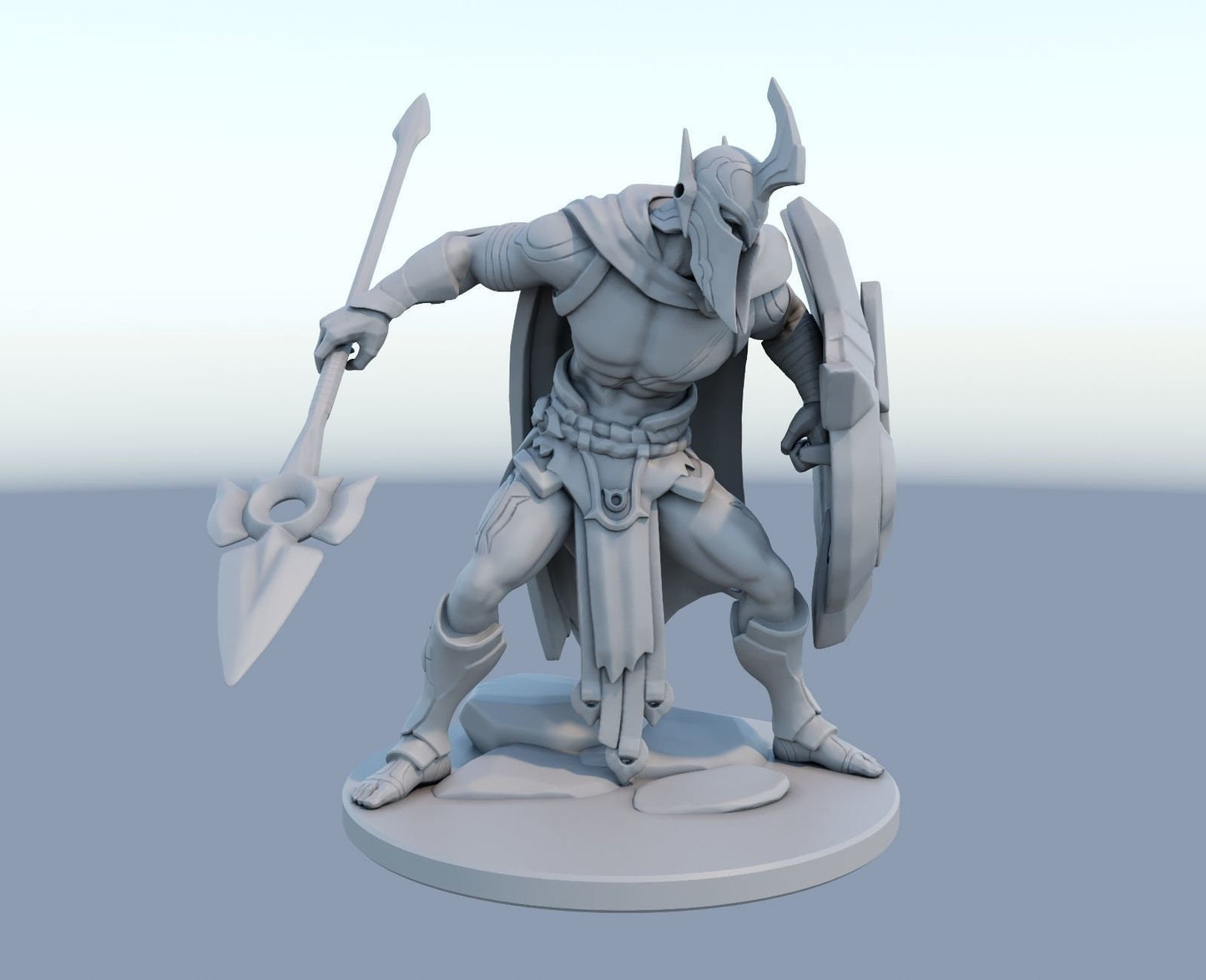 League of Legends Pantheon Figurine -  3D Printed Collectible for Your Gaming Heaven