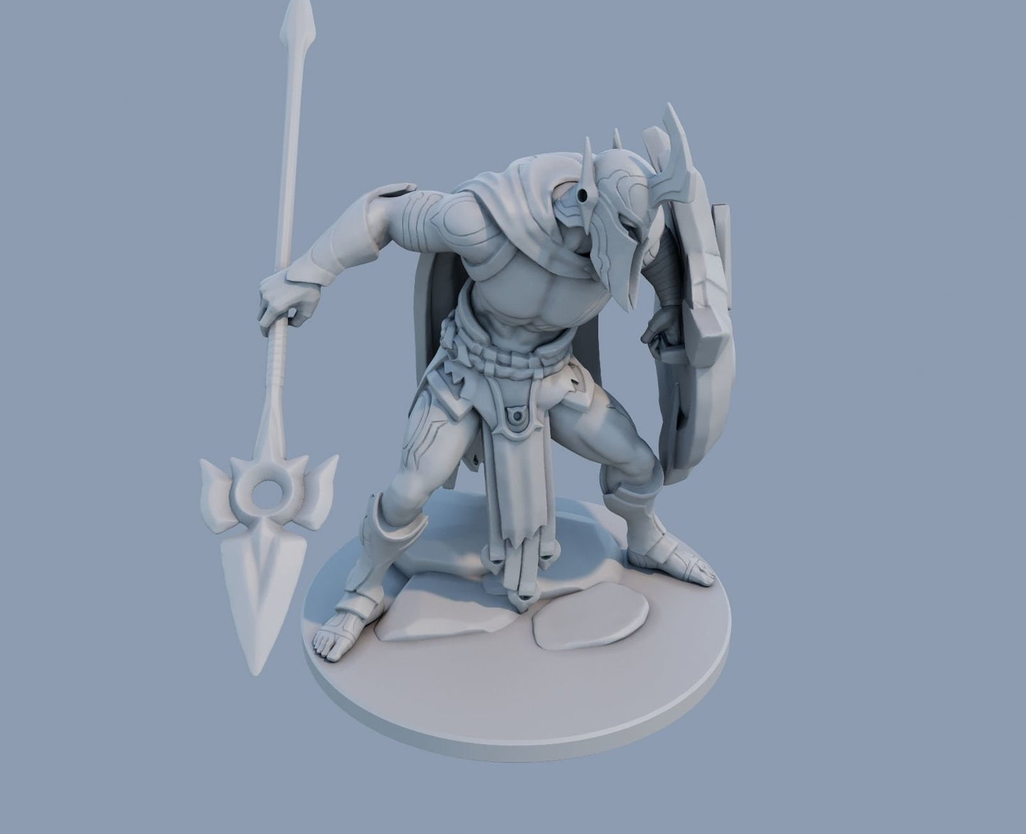 League of Legends Pantheon Figurine -  3D Printed Collectible for Your Gaming Heaven