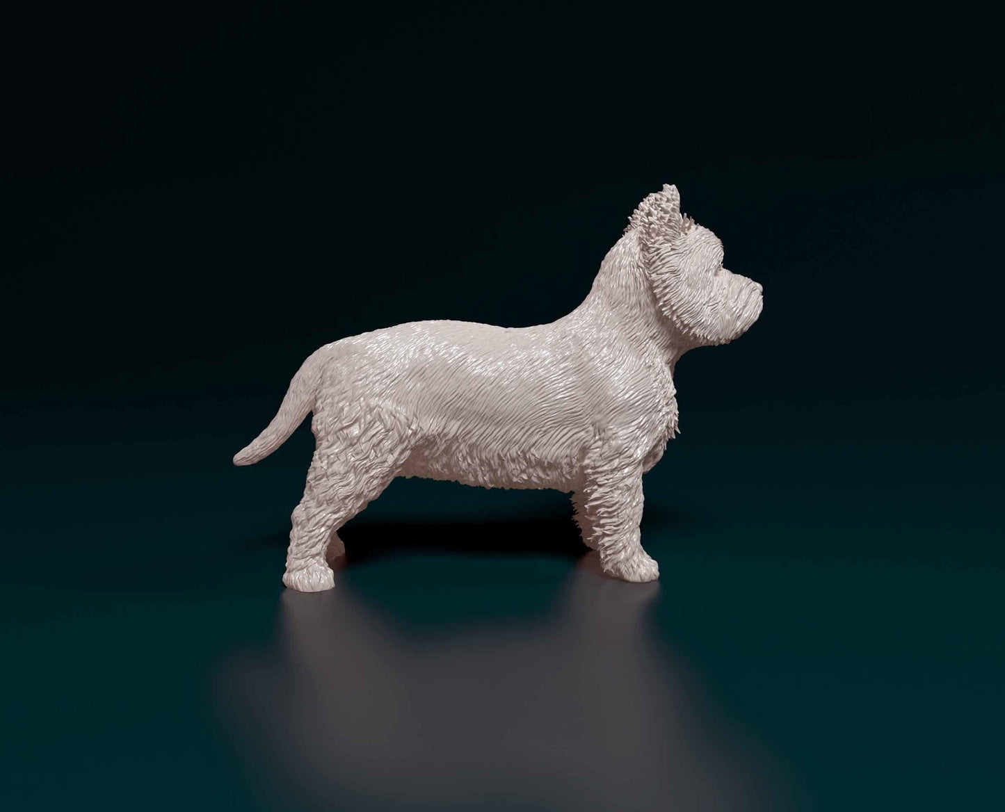 West highland white terrier Dog Figurine - 3D Printed