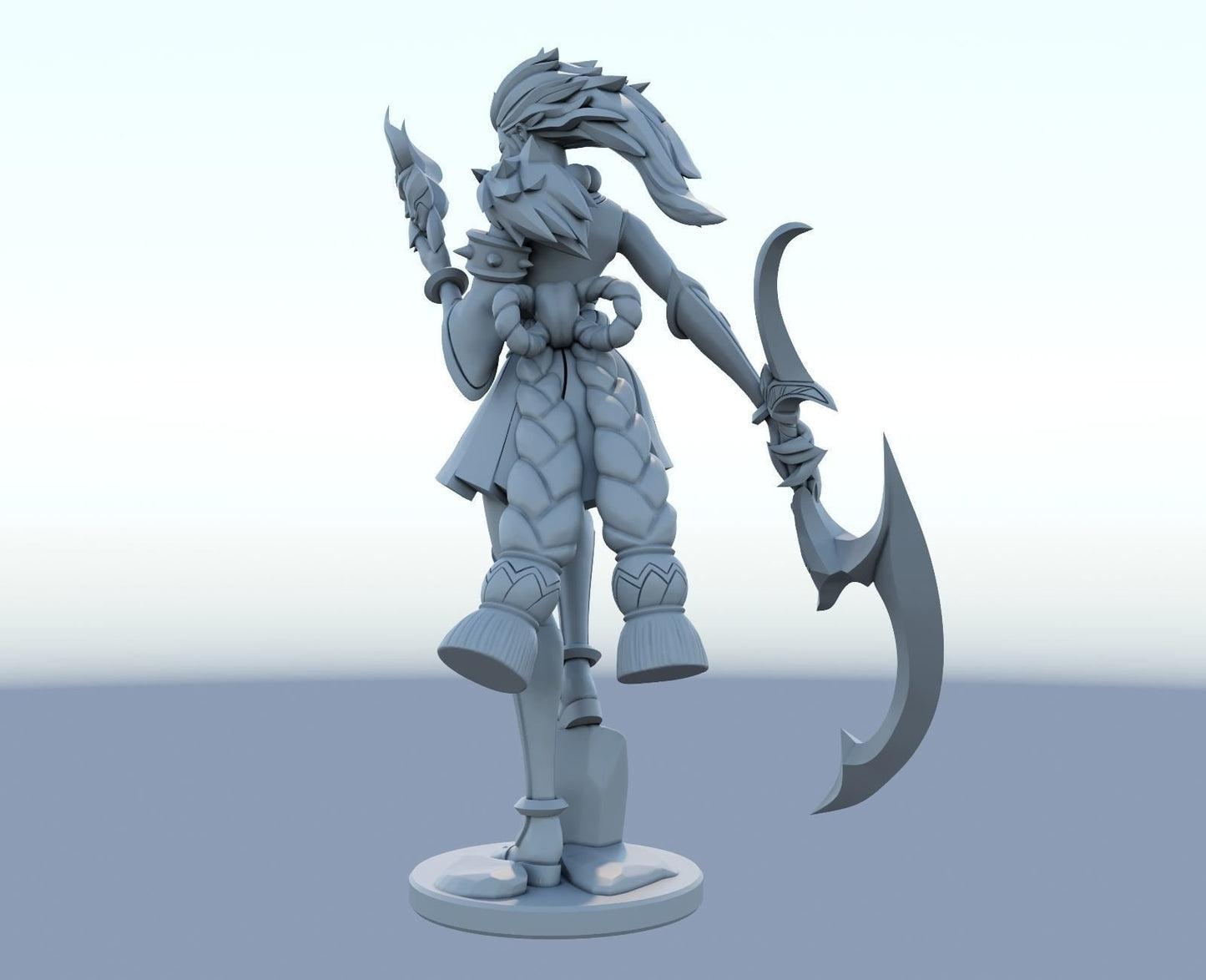League of Legends Diana Figurine -  3D Printed Collectible for Your Gaming Heaven