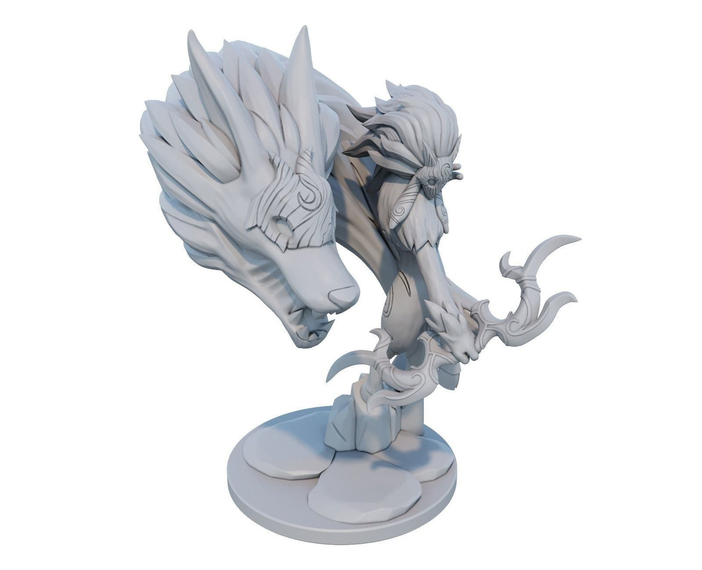 League of Legends  Kindred Figurine -  3D Printed Collectible for Your Gaming Heaven