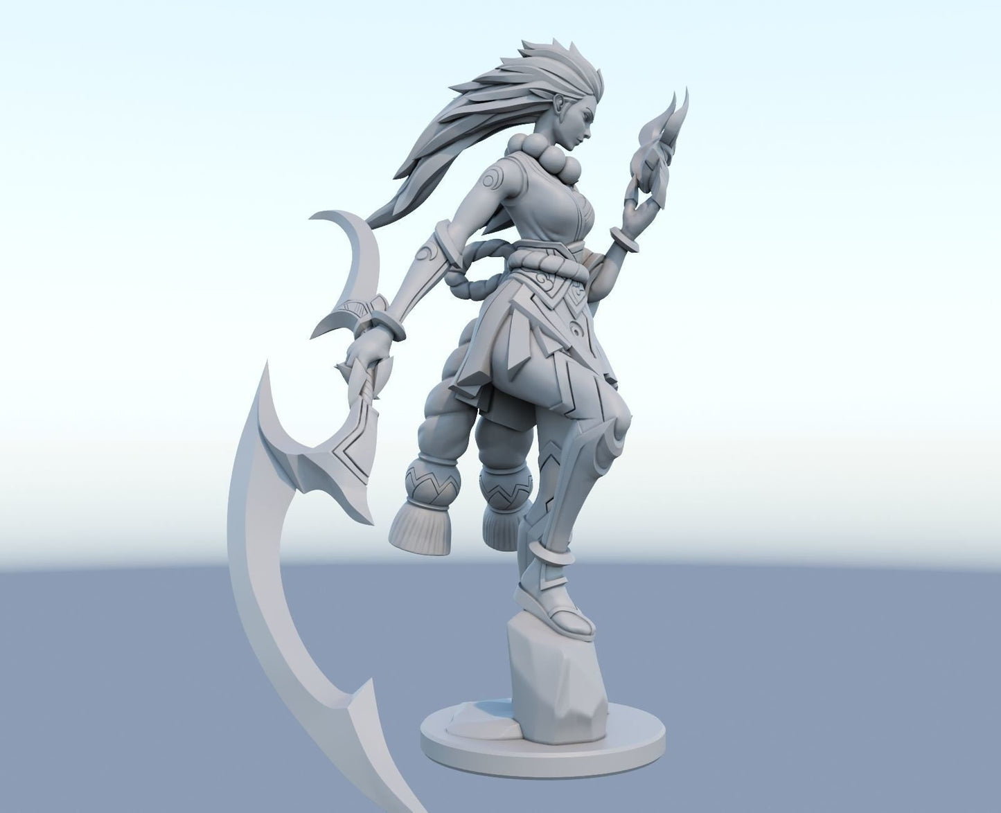 League of Legends Diana Figurine -  3D Printed Collectible for Your Gaming Heaven