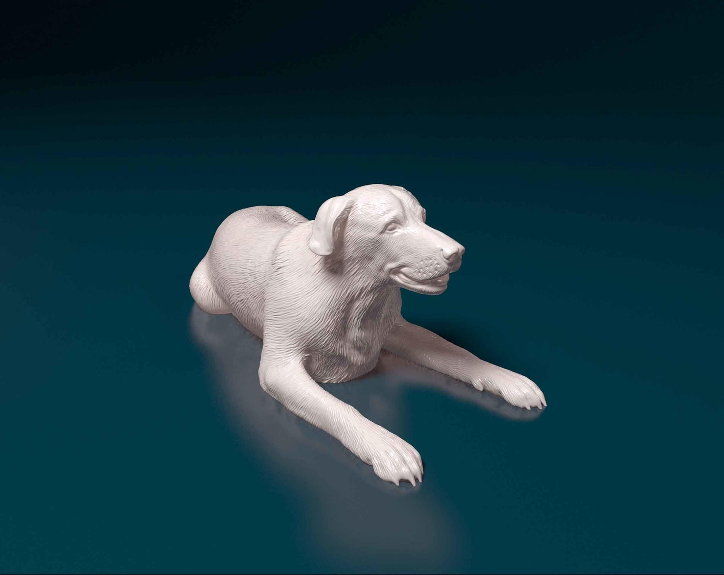 3D Printed Labrador Dog Figurine -