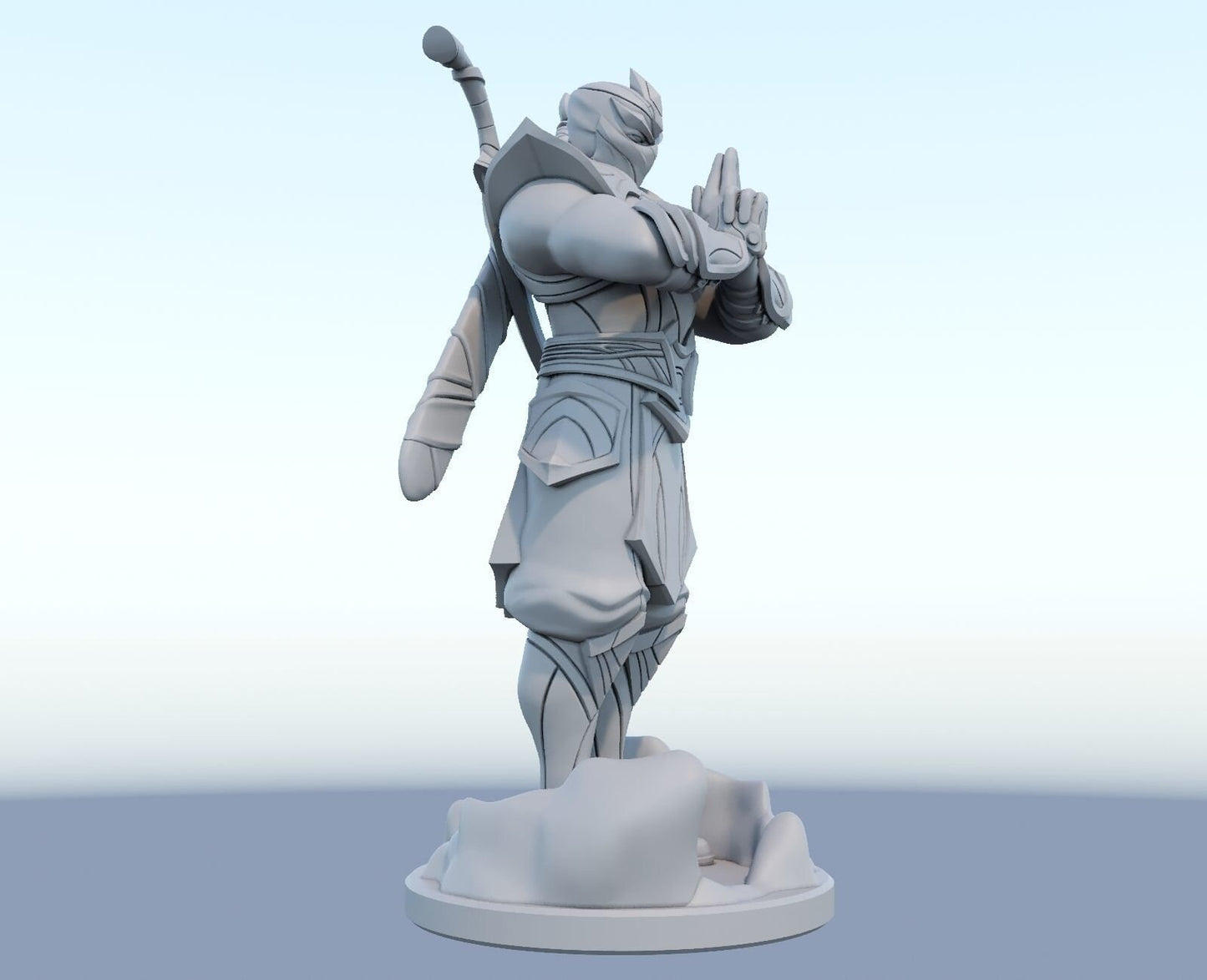 League of Legends Shen Figurine -  3D Printed Collectible for Your Gaming Heaven