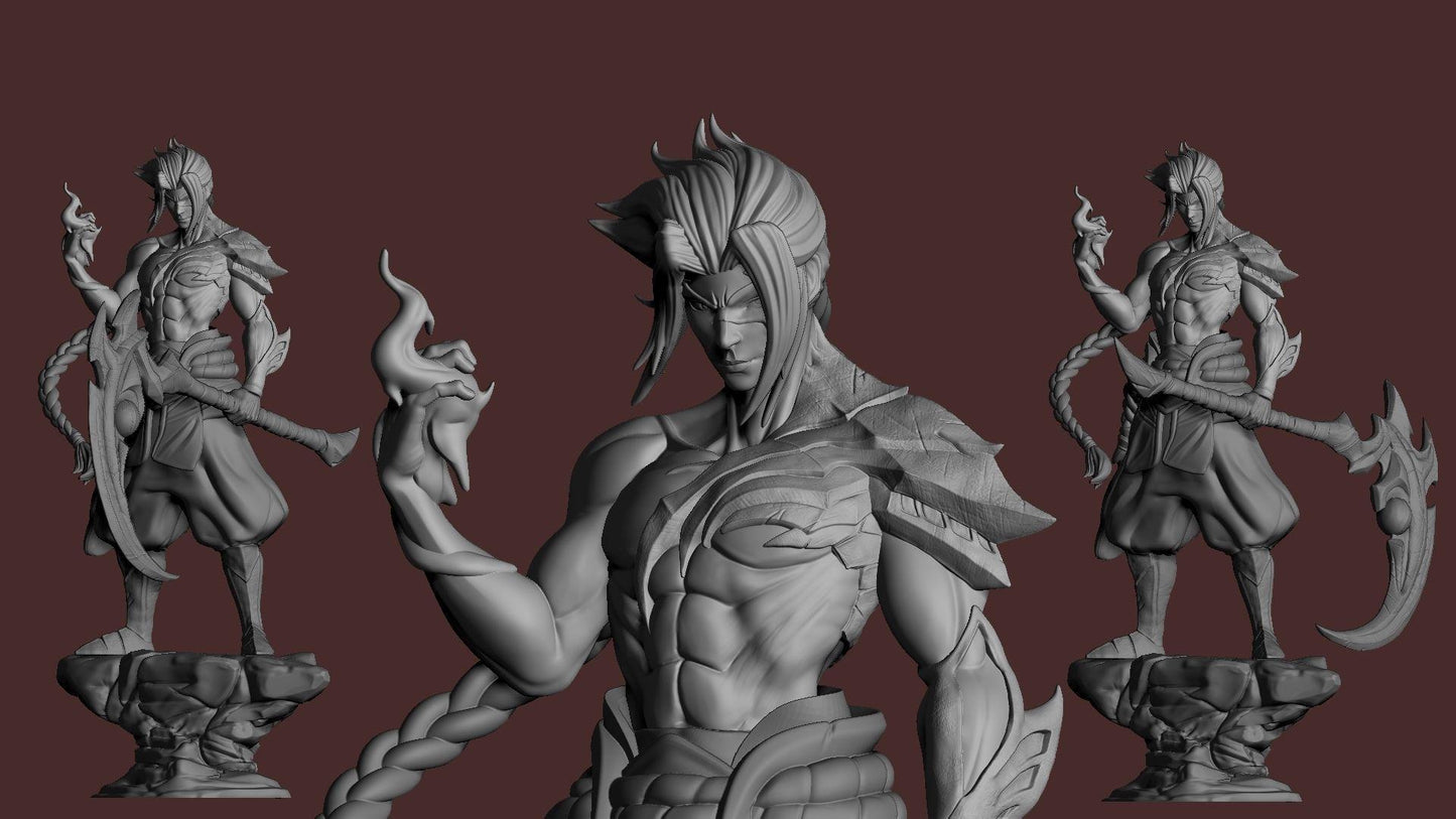 Kayn 3D Print Figurine | League of Legends Fan Art Statue | Shadow Assassin Collectible Model | Gamer Gift | Free Shipping